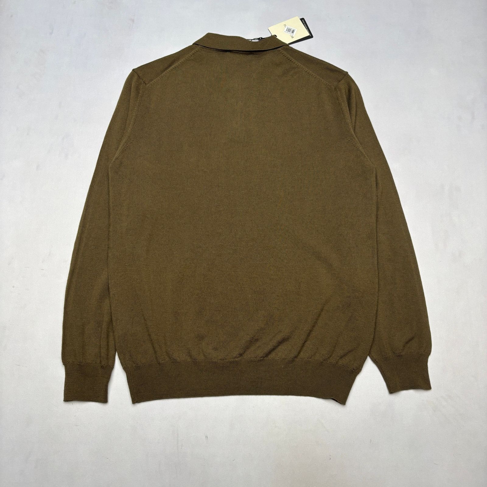 BUGATCHI NWT Bugatchi Super Merino Solid Polo Sweater Men's Medium Size US M / EU 48-50 / 2 - 3 Thumbnail