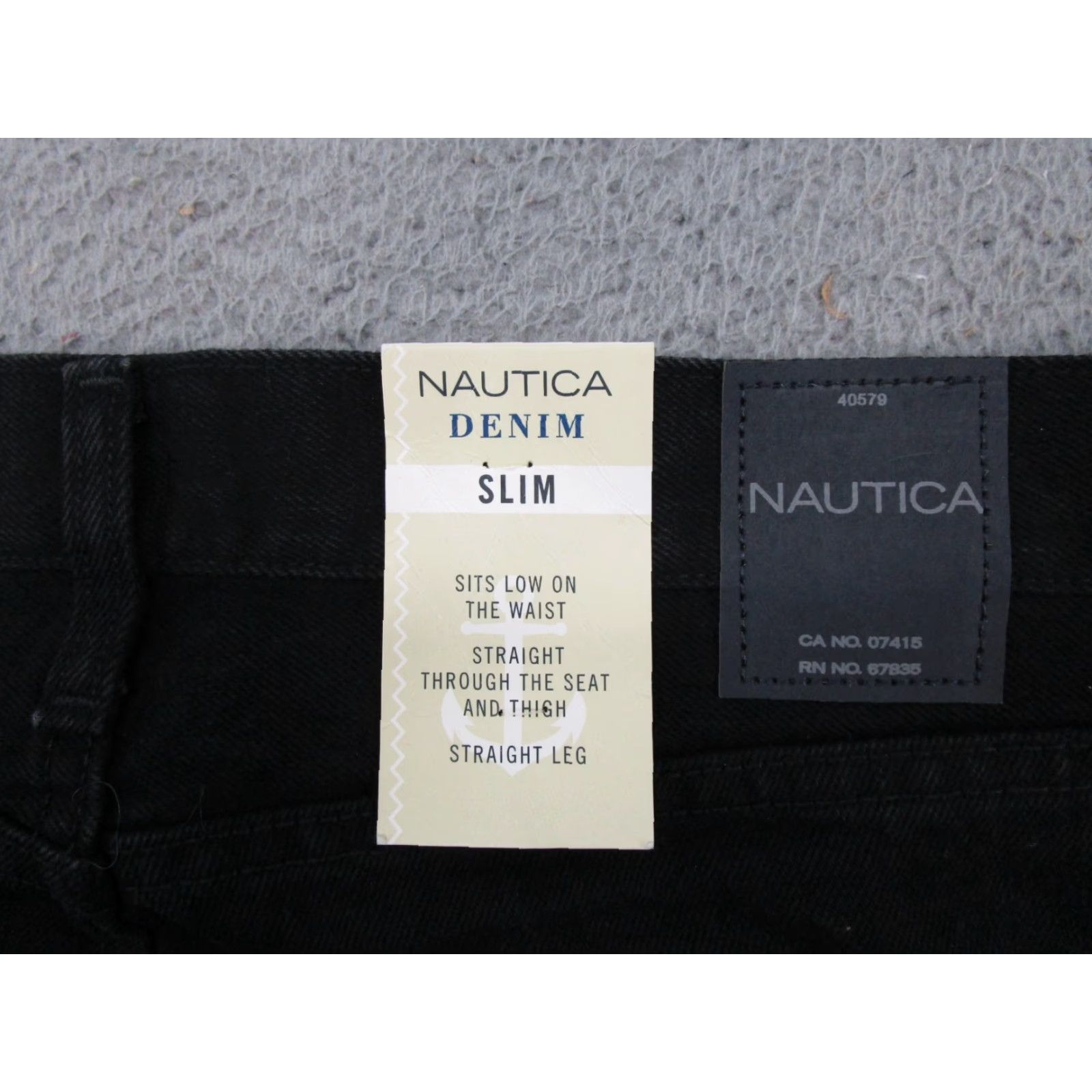 Nautica Nautica Jeans Size 36x29 Black Denim Slim Fit Straight Leg Mens Slim Nautica Jeans 36 29 Black Denim Straight Leg Men Size US 36 / EU 52 - 2 Thumbnail
