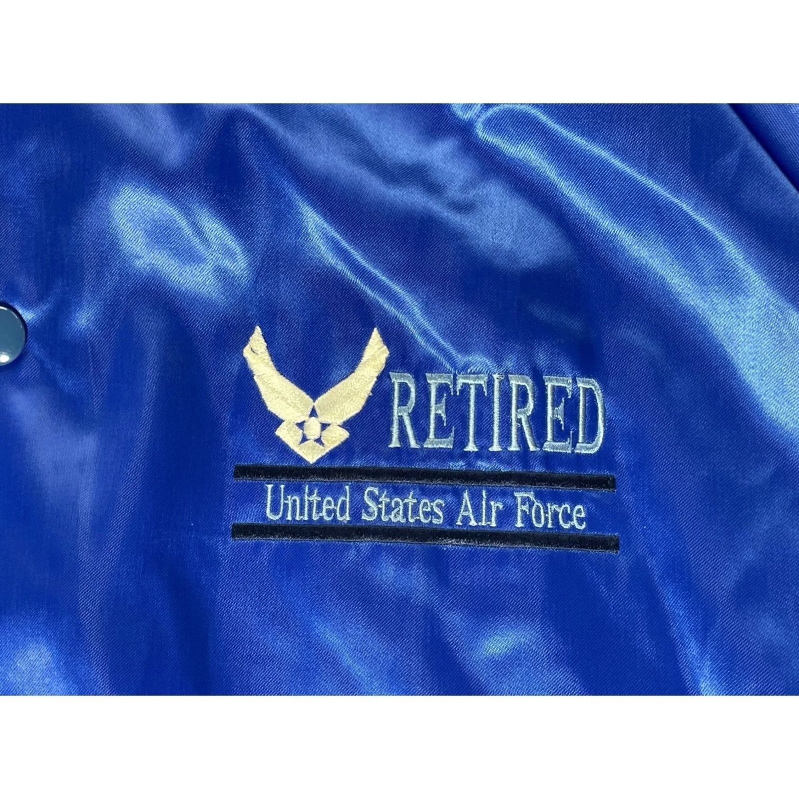 Coach VINTAGE Auburn USA Bomber Jacket Mens XL Blue Satin Coach Letterman Size US XL / EU 56 / 4 - 2 Thumbnail