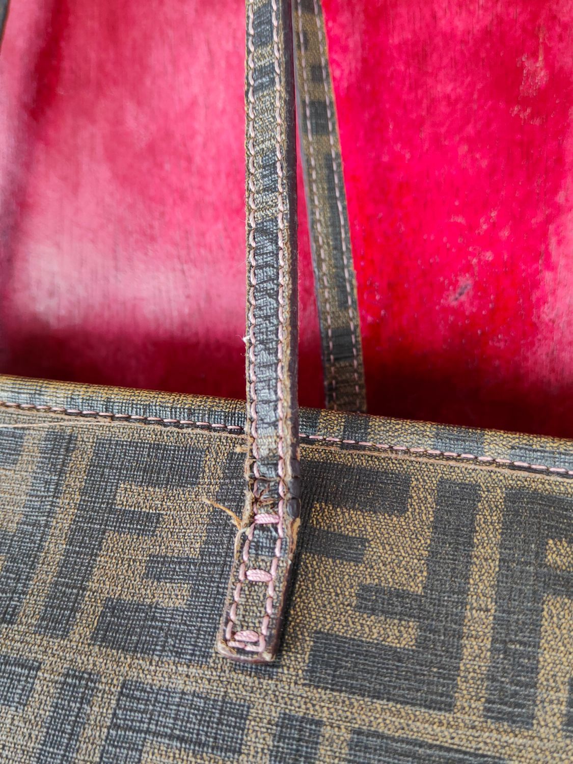 Fendi Fendi Vintage monogram Tote shoulder Bag #SB002DLAL Size ONE SIZE - 4 Thumbnail