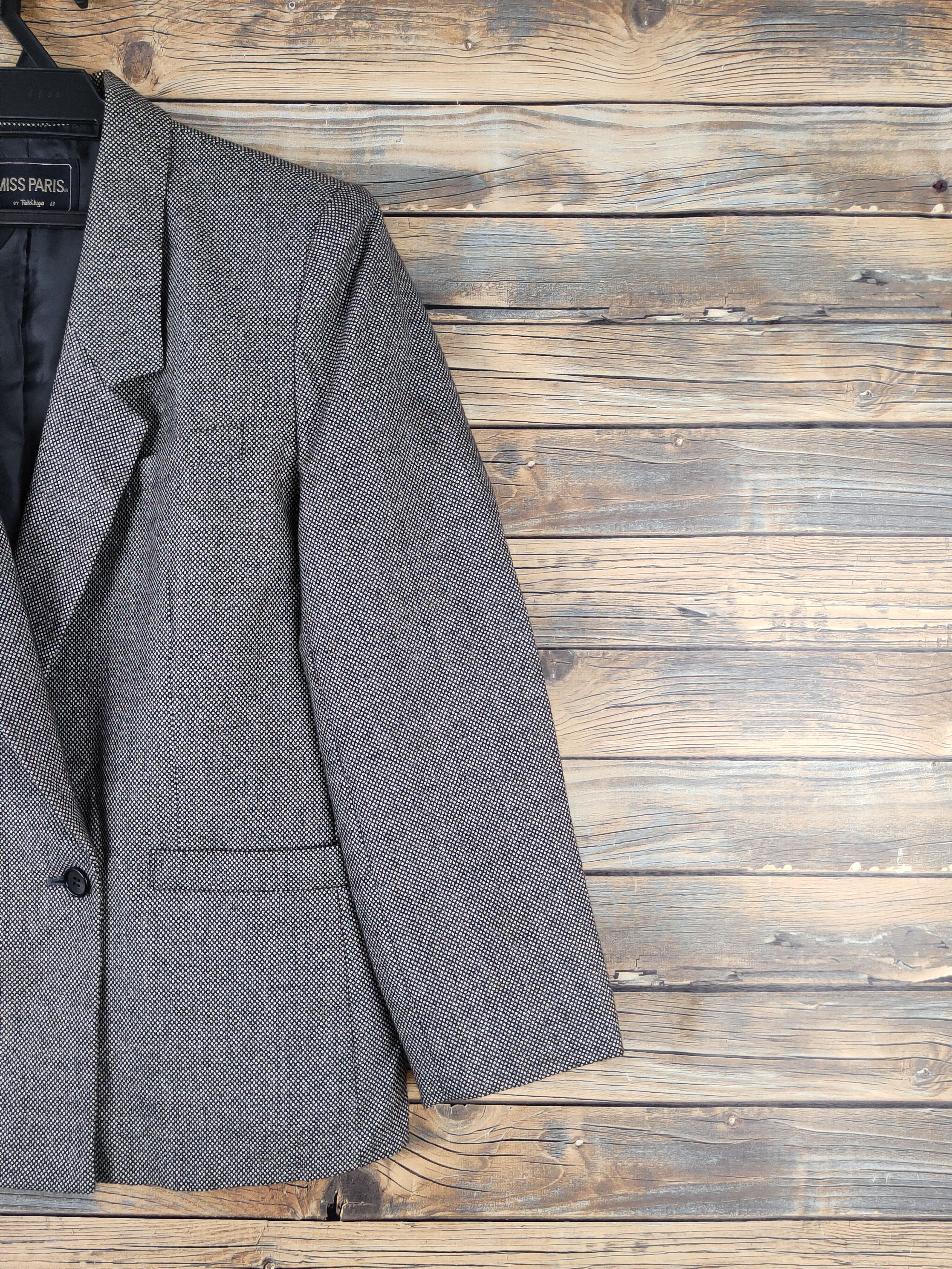 Japanese Brand × Vintage Vintage Miss Paris Black Cream Blazers Size M / US 6-8 / IT 42-44 - 5 Thumbnail