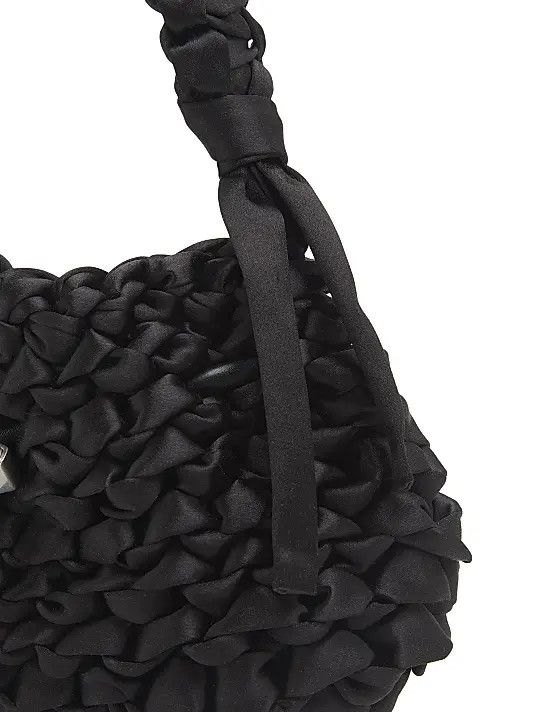 Jimmy Choo os11x0626 Size: OS / Cinch Woven Satin Top Handle Bag Size ONE SIZE - 5 Thumbnail