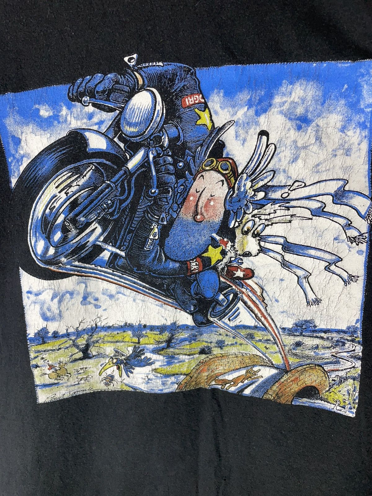 Indian Motorcycle × Vintage Paul Sample OGRI vintage motorcycle racing T shirt 90s Size US L / EU 52-54 / 3 - 3 Thumbnail