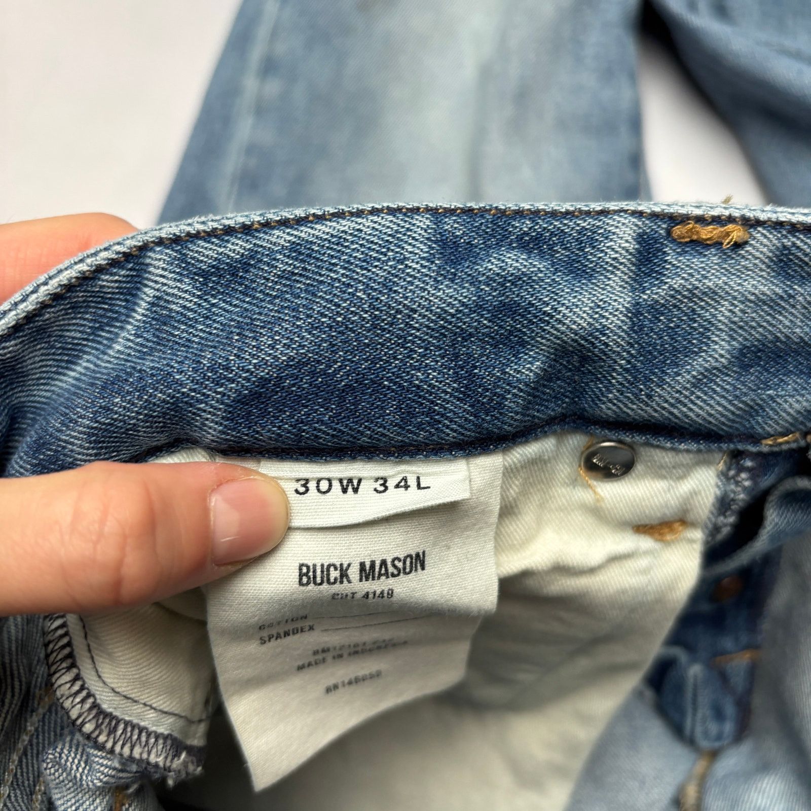 Buck Mason Buck Mason Maverick Slim 14 oz Double Dipped Jeans 30x27 Size US 30 / EU 46 - 9 Thumbnail