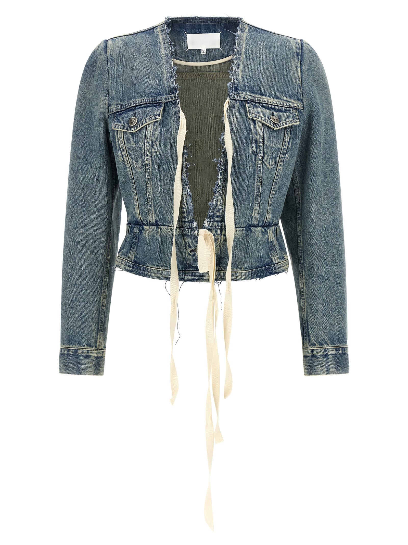 Maison Margiela Raw cut hem denim jacket Size M / US 6-8 / IT 42-44 - 1 Thumbnail