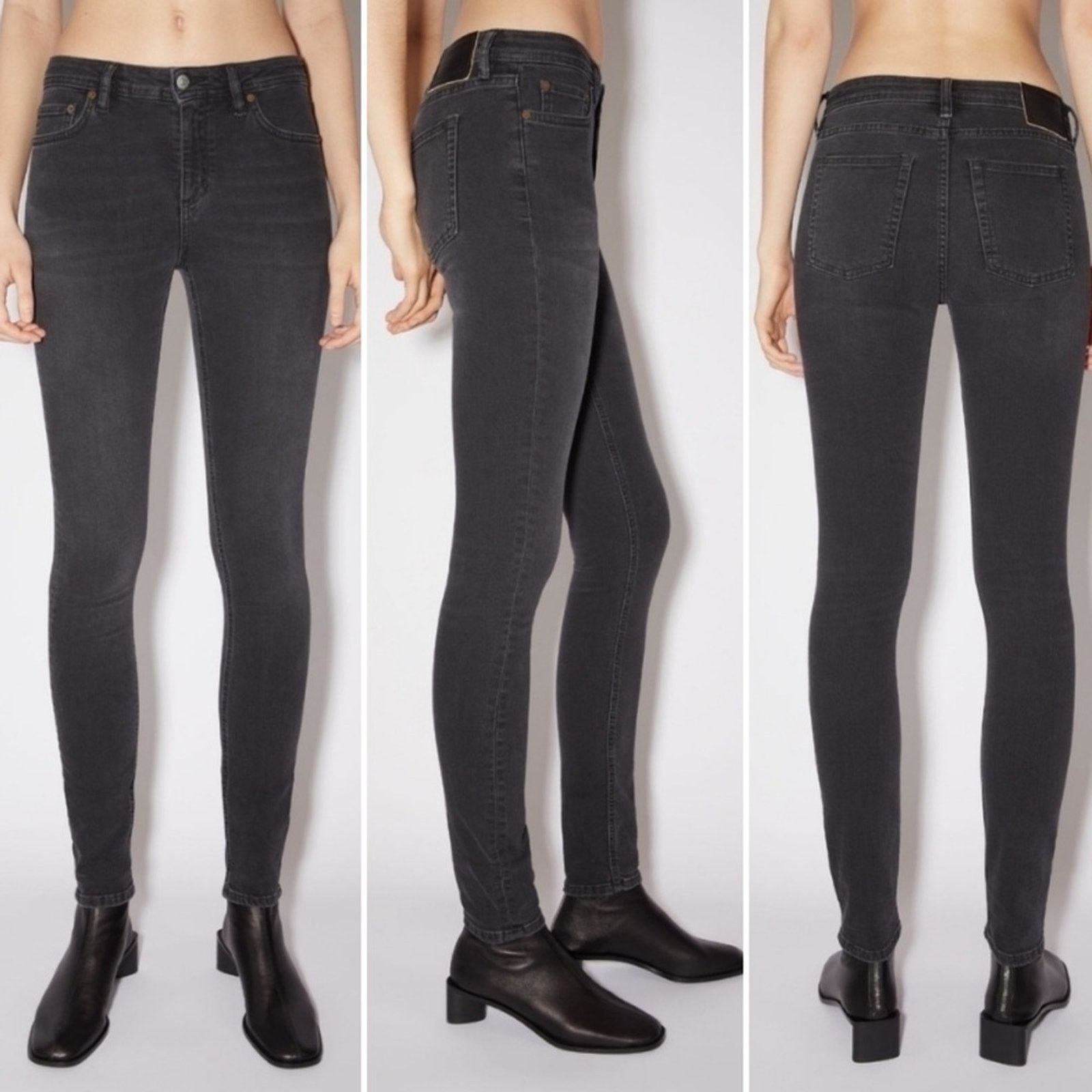 Acne Studios Acne Studios Stockholm $310 Climb Star Skinny Jeans Blk 28” Size 28" / US 6 / IT 42 - 2 Thumbnail