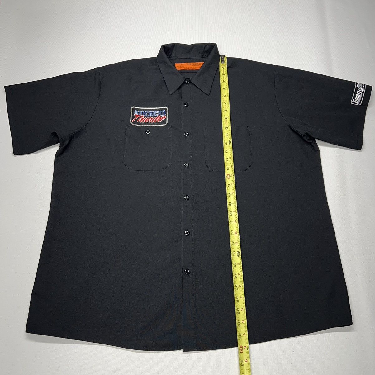 Red Kap × Vintage American Thunder Button Up Shirt Black Throttle Threads Work Size US XXL / EU 58 / 5 - 12 Thumbnail