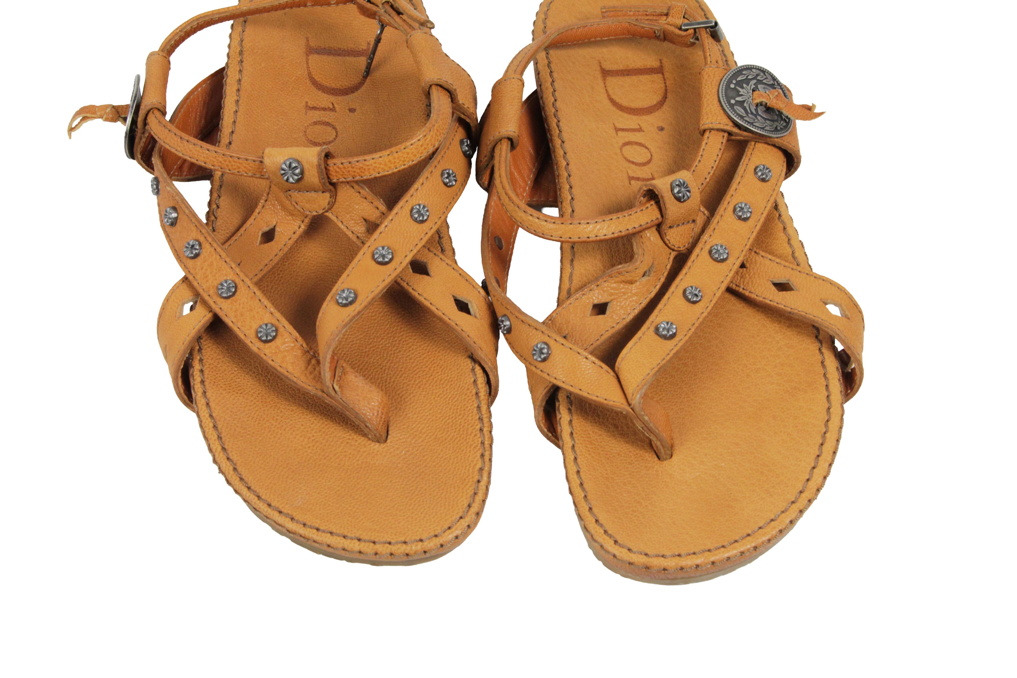 Dior 00S Galliano Era Keychain Y2K Style Sandals Vintage Size US 7 / IT 37 - 3 Thumbnail