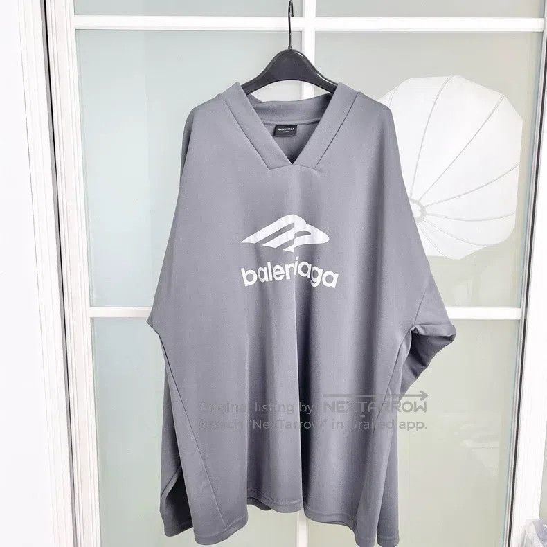 Balenciaga Balenciaga Gray Ski Series Ice Hockey Long Sleeve Shirt Size US XXS / EU 40 - 1 Thumbnail