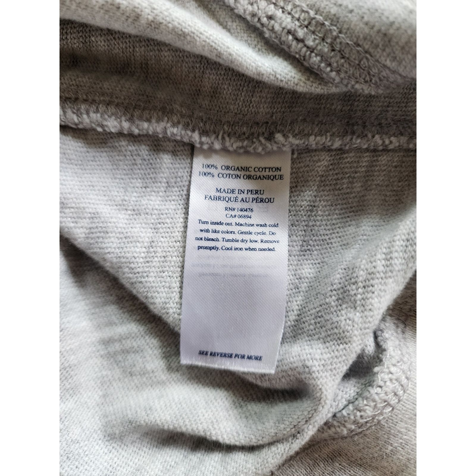 Faherty Faherty Women's XL Hoodie Organic Sunwashed Cotton Gray Size XL / US 12-14 / IT 48-50 - 5 Thumbnail