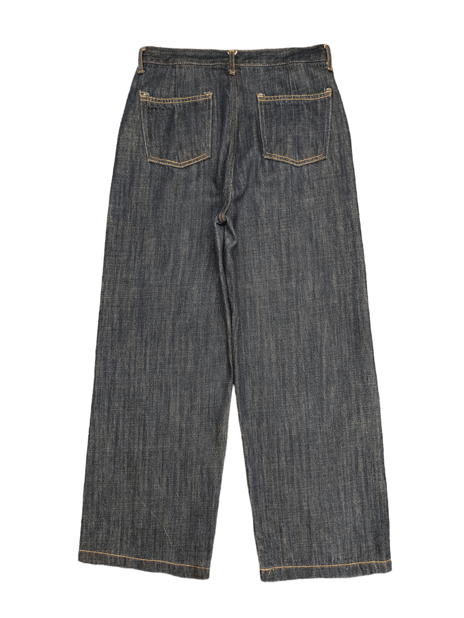 Comme des Garcons × Undercover Baggy Jeans Neukkimpyo Wide Leg Denim Y2k Jnco Streetwear Size US 30 / EU 46 - 10 Thumbnail