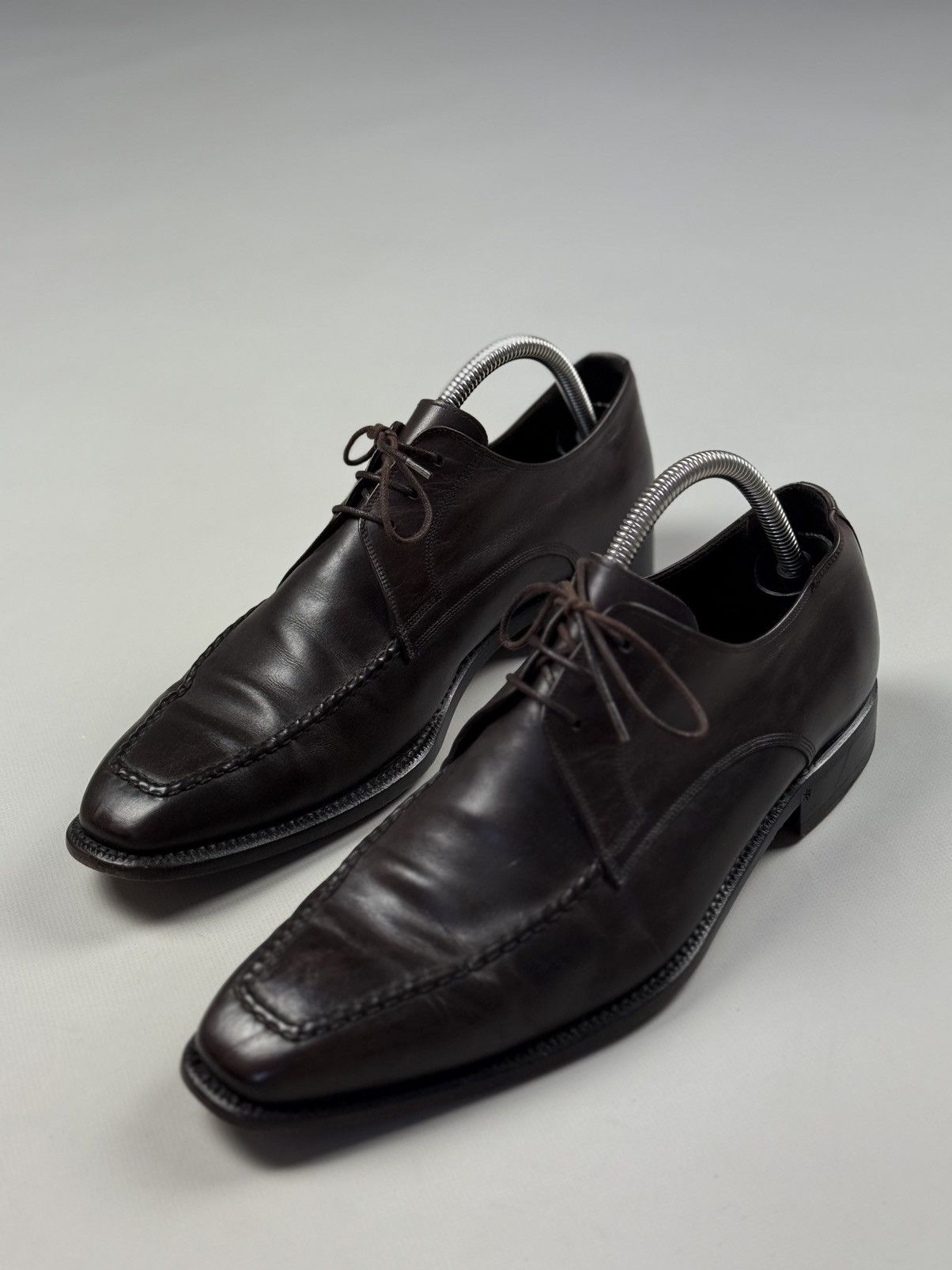 Allen Edmonds Seven Cerritos Leather Dress Square Toe Lace Up Shoes Size US 8.5 / EU 41-42 - 12 Thumbnail