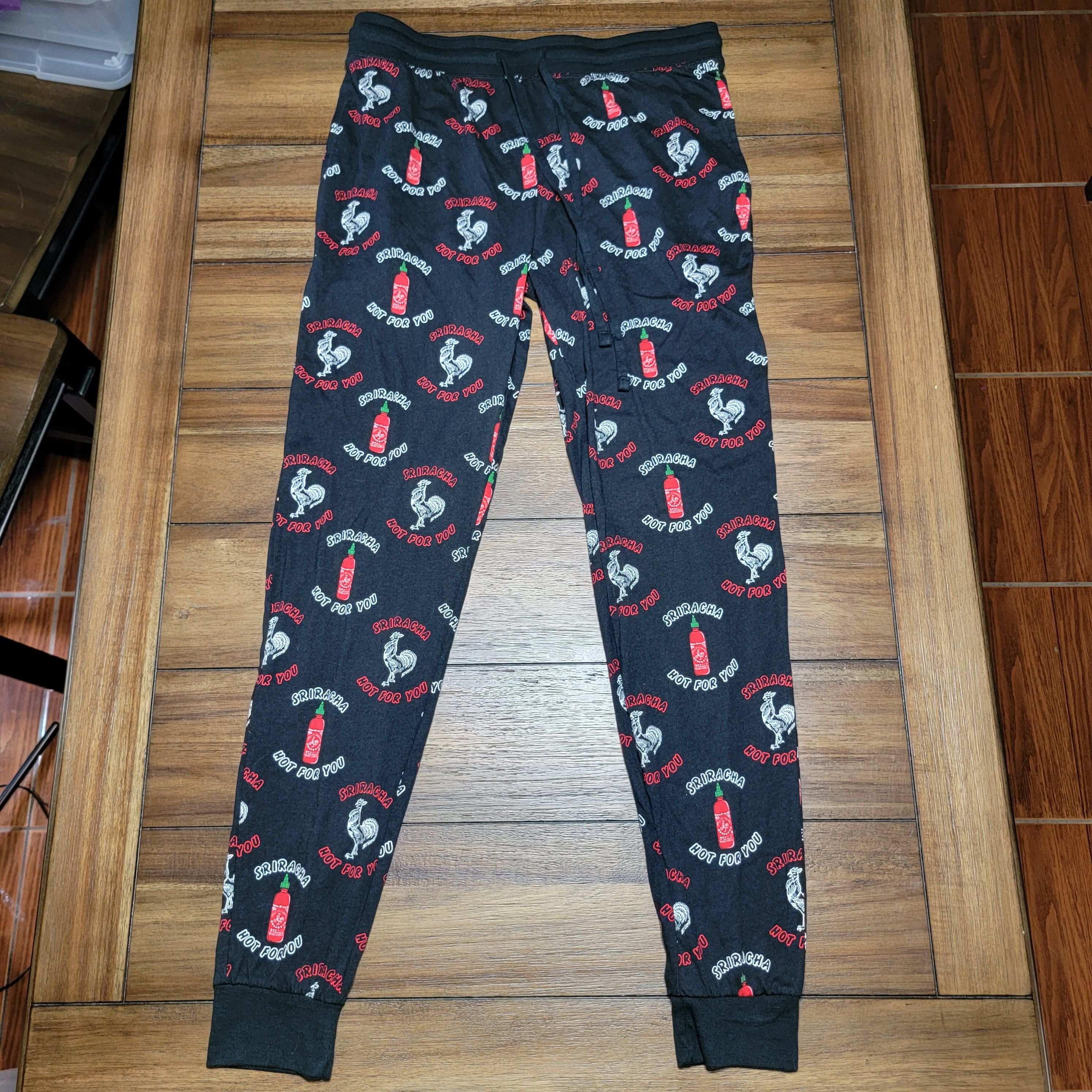 Other Siracha Black Pajama Pants w/ Logos - Size Small Size US 32 / EU 48 - 1 Thumbnail