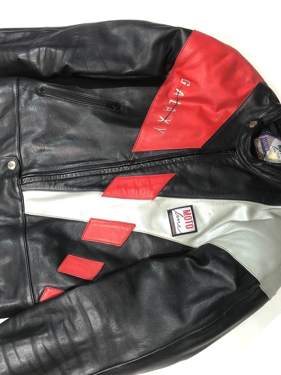 Japanese Brand Moto Line Galaxy Racing Moto Leather Jacket Vintage Size US L / EU 52-54 / 3 - 6 Thumbnail