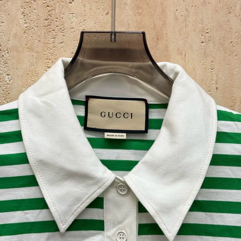 Gucci Gucci Color-blocked striped embroidered rabbit short-sleeve Size L / US 10 / IT 46 - 2 Thumbnail