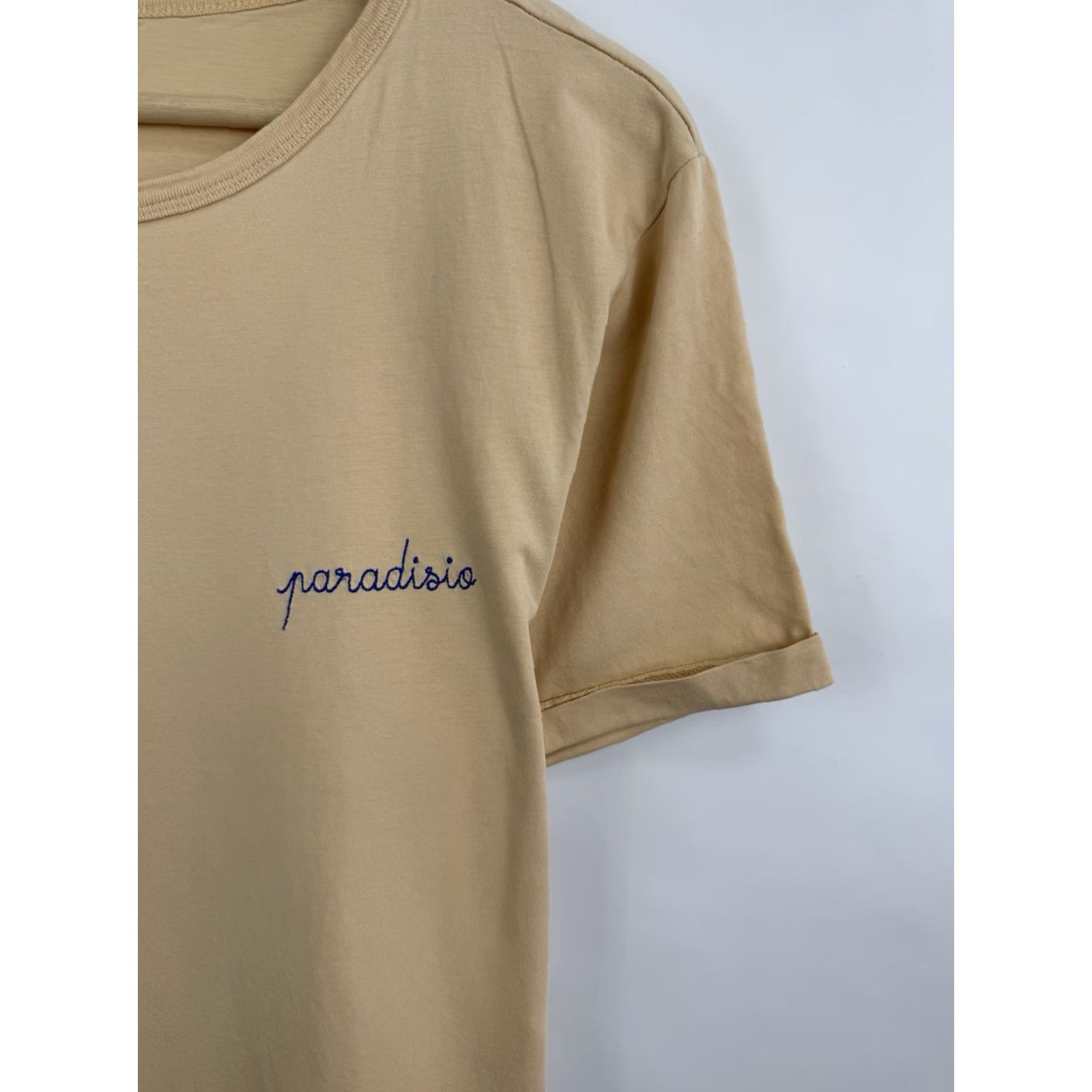 Maison Labiche Maison Labiche Paris Paradiso Luxury T-Shirt Retro Beige Mens L Color Beige Size US L / EU 52-54 / 3 - 4 Thumbnail