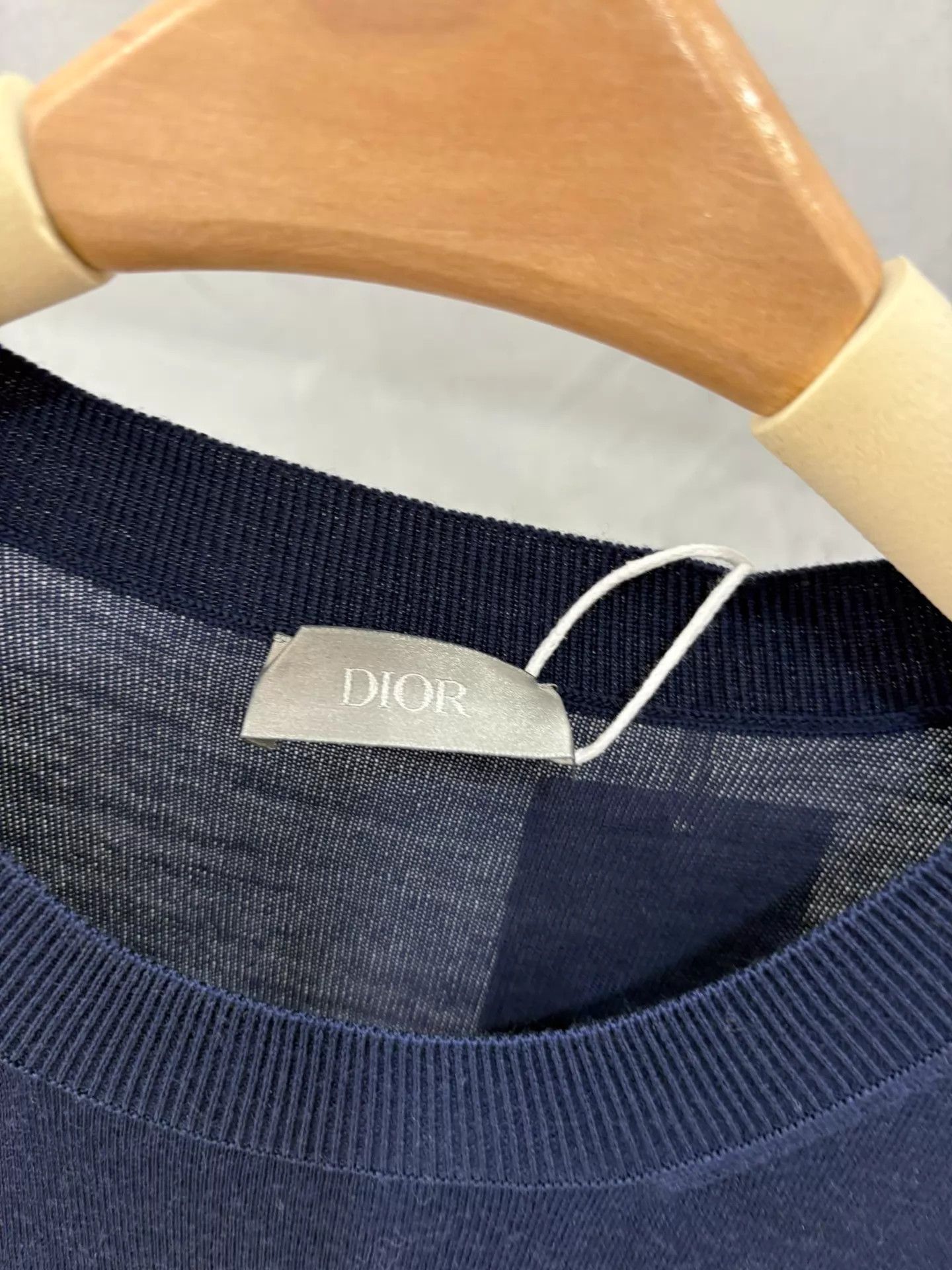 Dior Dior Navy Blue Wool-Silk Poker Monogram Knit Sweater XL Size US XL / EU 56 / 4 - 6 Thumbnail