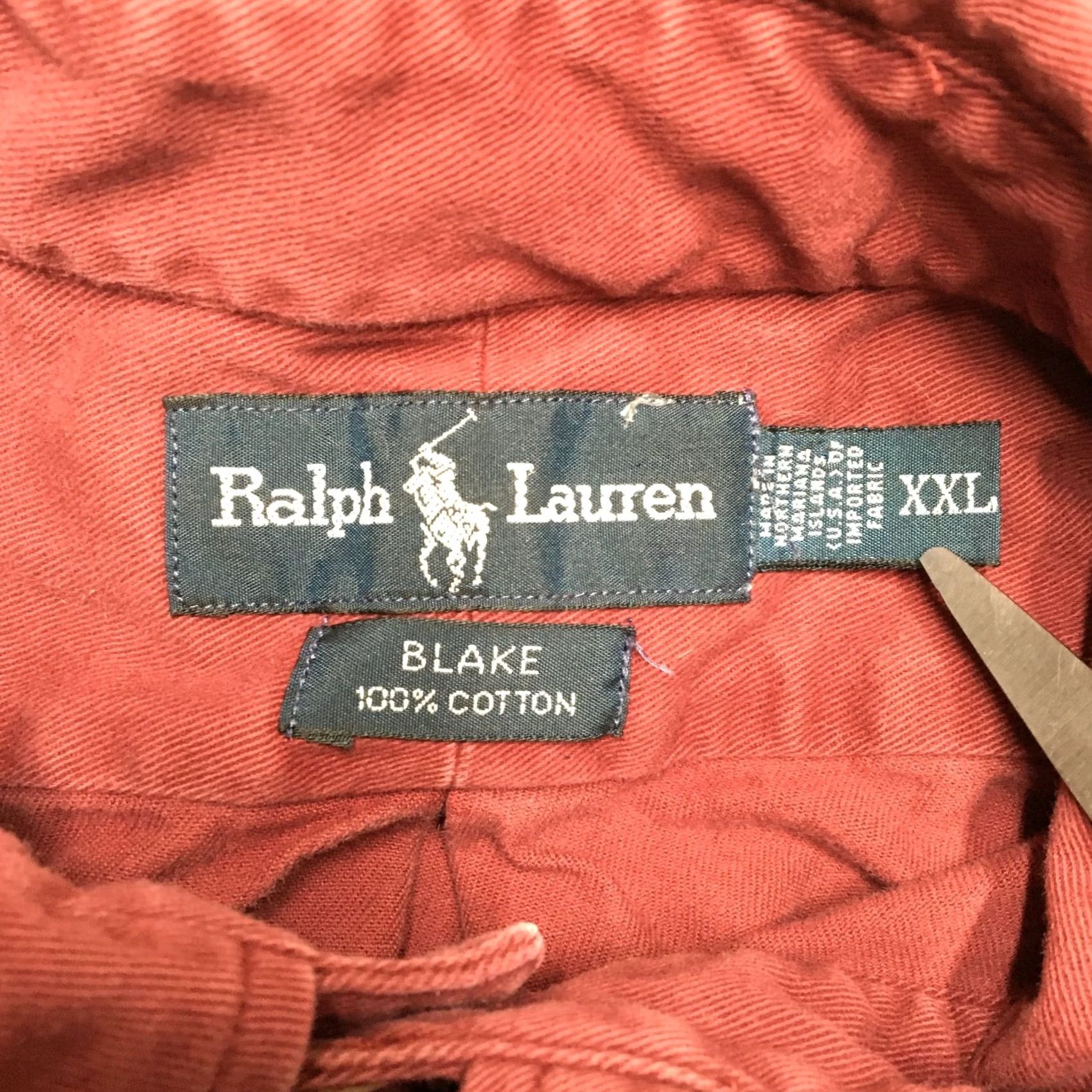 Polo Ralph Lauren VINTAGE Polo Ralph Lauren Shirt Mens 2XL Red Blake Polo Button Down Classic Fit Twill Shirt Size US XXL / EU 58 / 5 - 5 Thumbnail