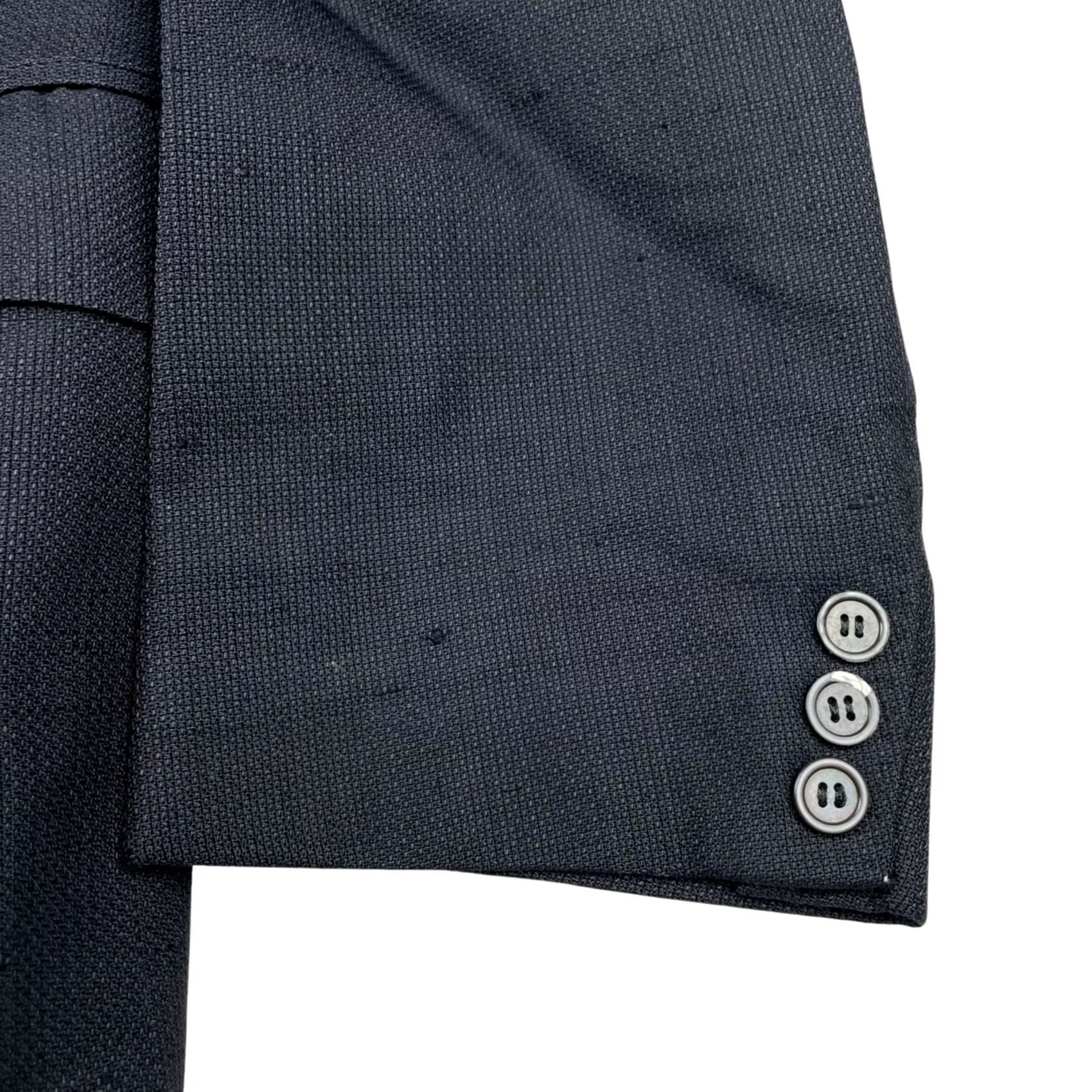 Brioni Brioni Blazer Shirt? No, Brioni Blazer 100% Silk Double Breasted Black 40R US Italy Mens Blazer Notch Lapel Four-Button Front Vintage? No Size 40R - 4 Thumbnail