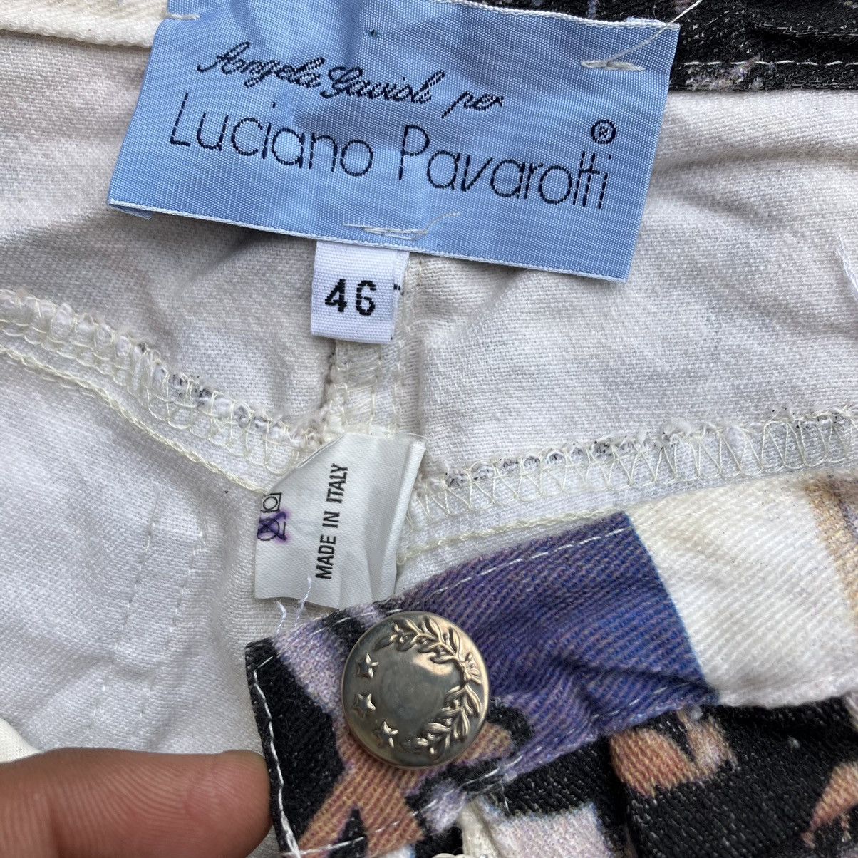 Designer × Vintage LUCIANO PAVAROLTI JAMES DEAN VINTAGE PRINT STRETCH PANTS Size 30" / US 8 / IT 44 - 4 Thumbnail