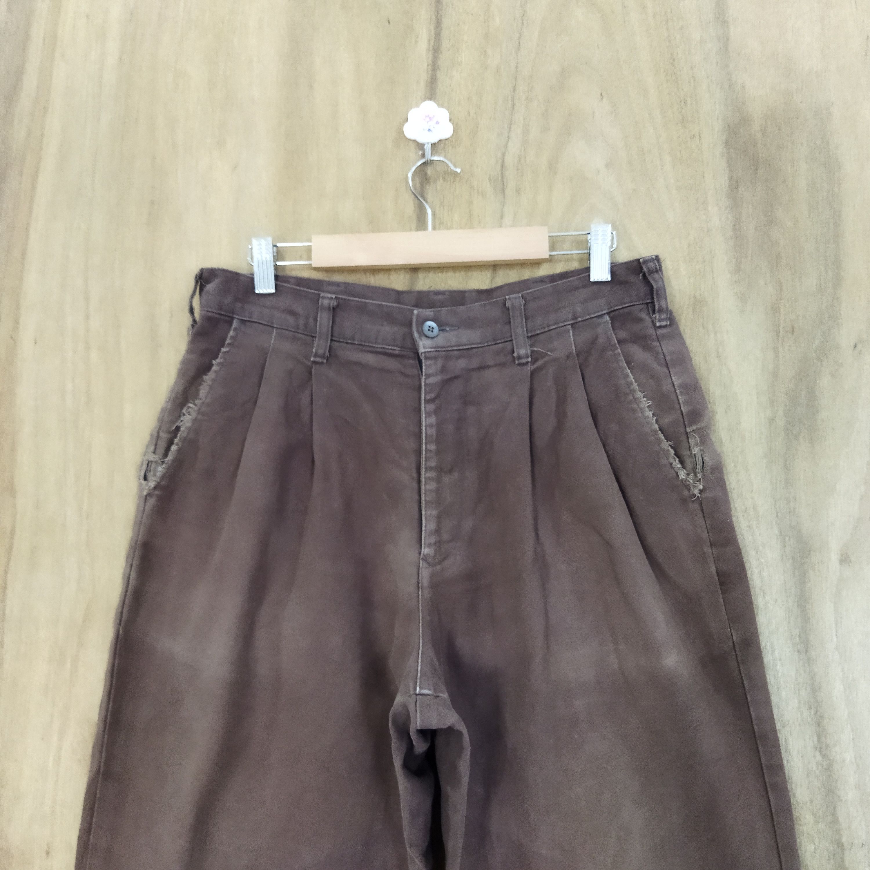 Japanese Brand OUTDOOR BROWN CHINO PANTS Size US 32 / EU 48 - 2 Thumbnail