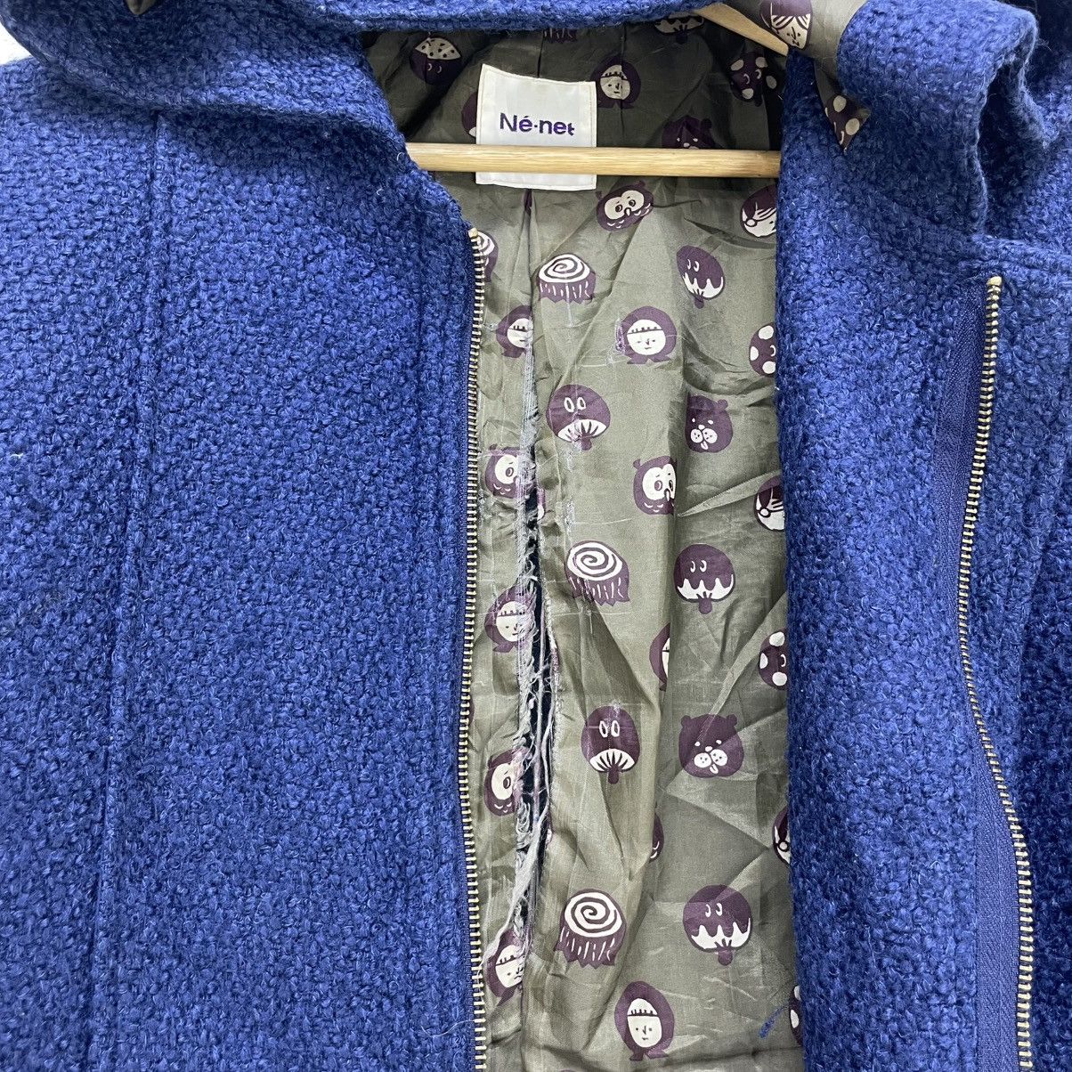 Designer × Issey Miyake × Ne-Net 💥Vintage Ne Net Tweed Hooded Jacket Size US M / EU 48-50 / 2 - 7 Thumbnail