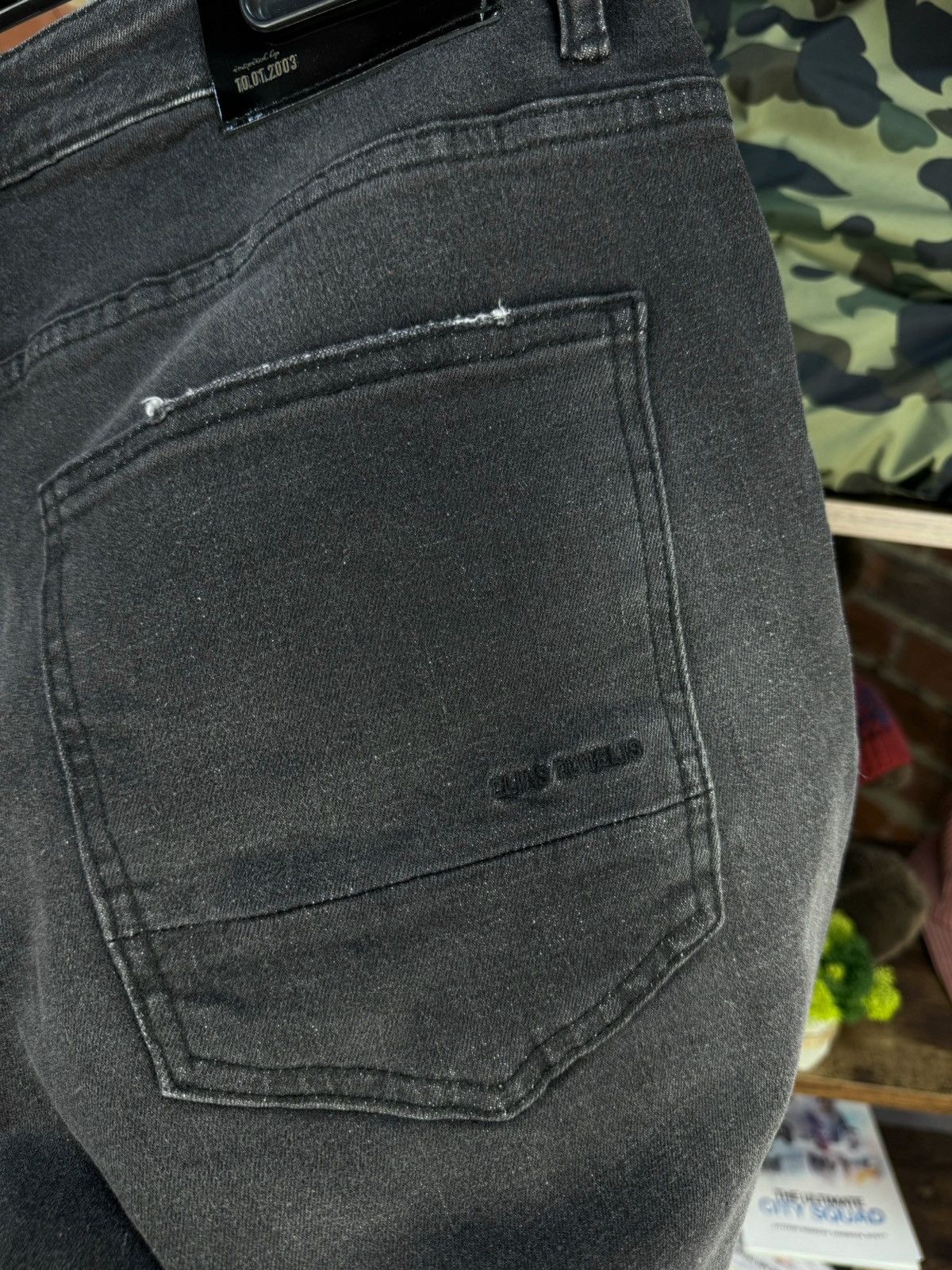 Other Elias Rumelis Dave Comfort Intense Black Jeans Size US 33 - 12 Thumbnail