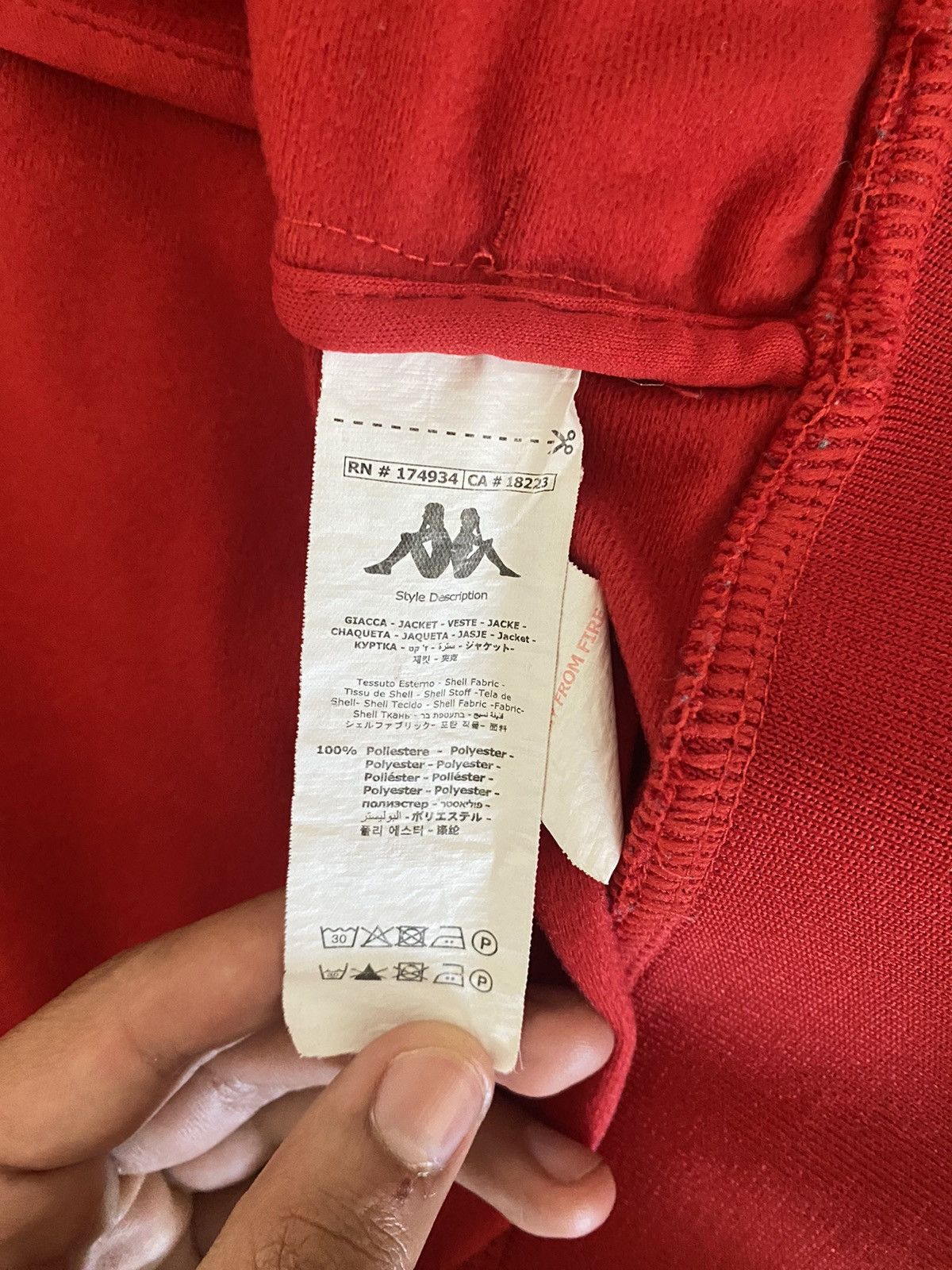 Kappa Track Kappa red Zip up Size US S / EU 44-46 / 1 - 5 Thumbnail