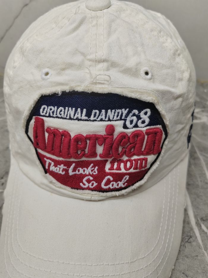 Japanese Brand Vintage Ameircan From Distressed Style Cap Hat Size ONE SIZE - 3 Thumbnail
