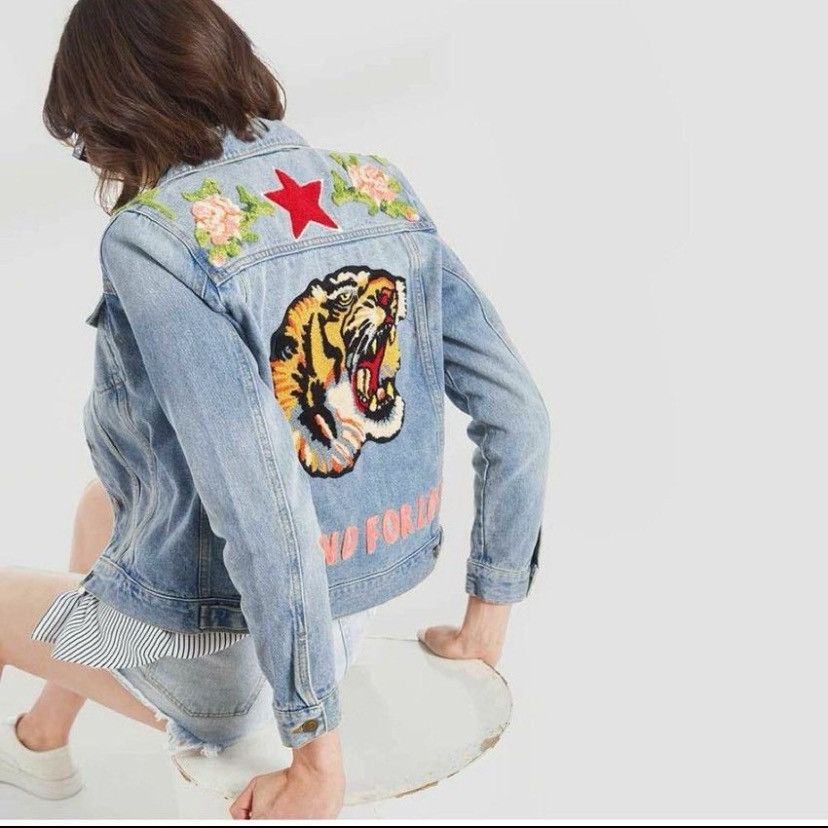 Gucci Gucci Blind For Love Denim Jacket Size M / US 6-8 / IT 42-44 - 2 Thumbnail