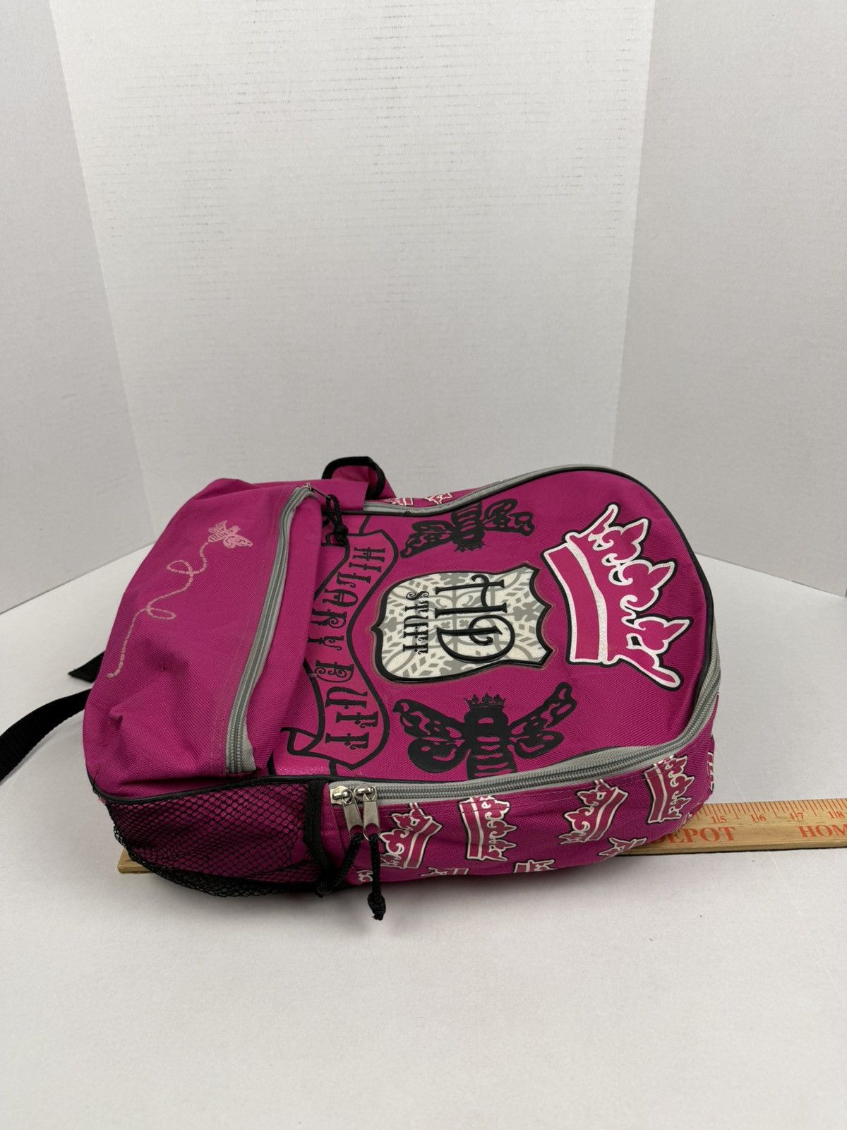 Other Y2K Vintage Hilary Duff HD Stuff Pink Backpack Bee Crown Size ONE SIZE - 5 Thumbnail