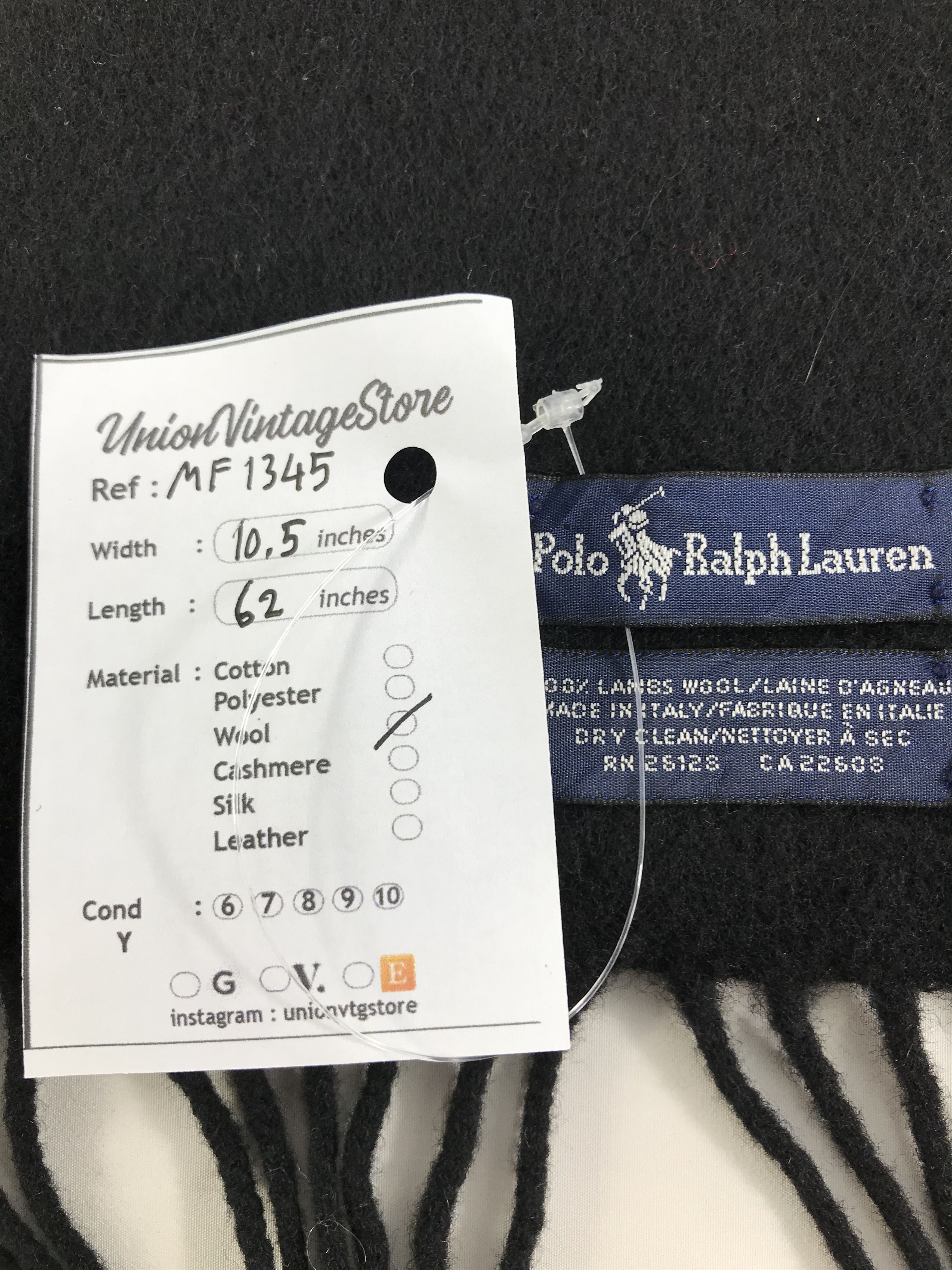 Polo Ralph Lauren Vintage Polo Ralph Lauren Scarf/Muffler/Neckwear MF1435 Size ONE SIZE - 5 Thumbnail