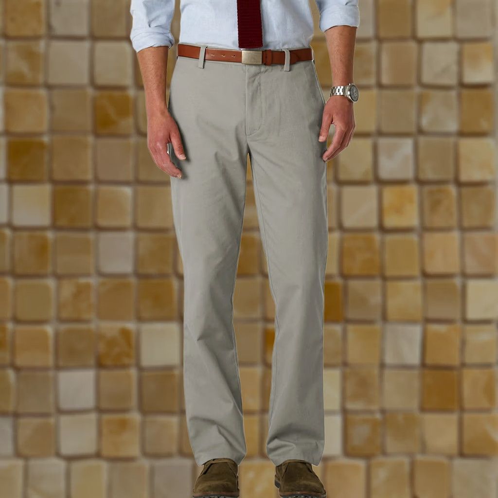 Dockers Dockers Men's Dress Pants Beige 34x32 Regular Inseam 32 Pleated  Belt Loops 5-Pocket Stretch Cotton Blend Casual Business Formal | Grailed