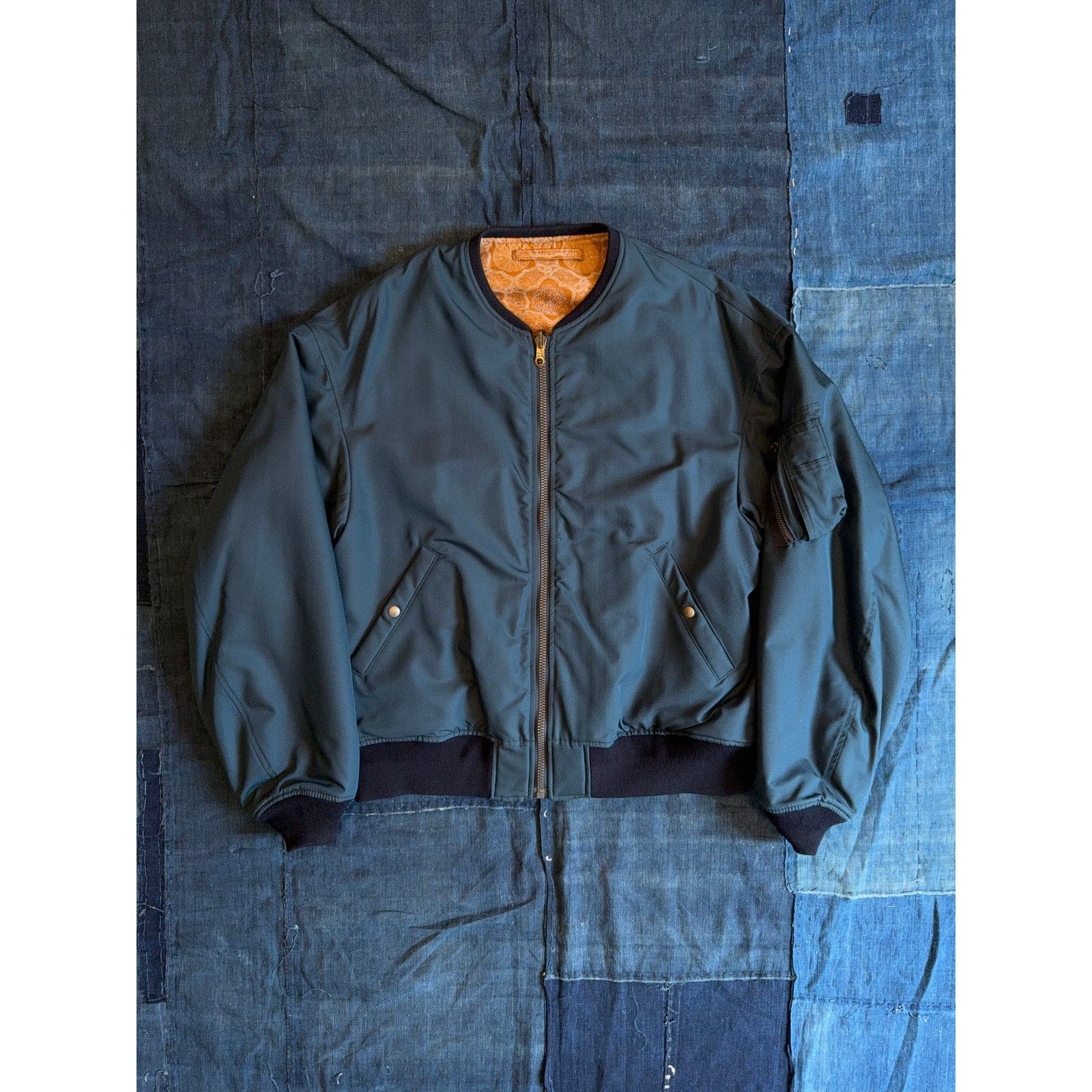 THORSON JKT (MAWATA SILK) OLIVE $5,720 Visvim Silk Mawata