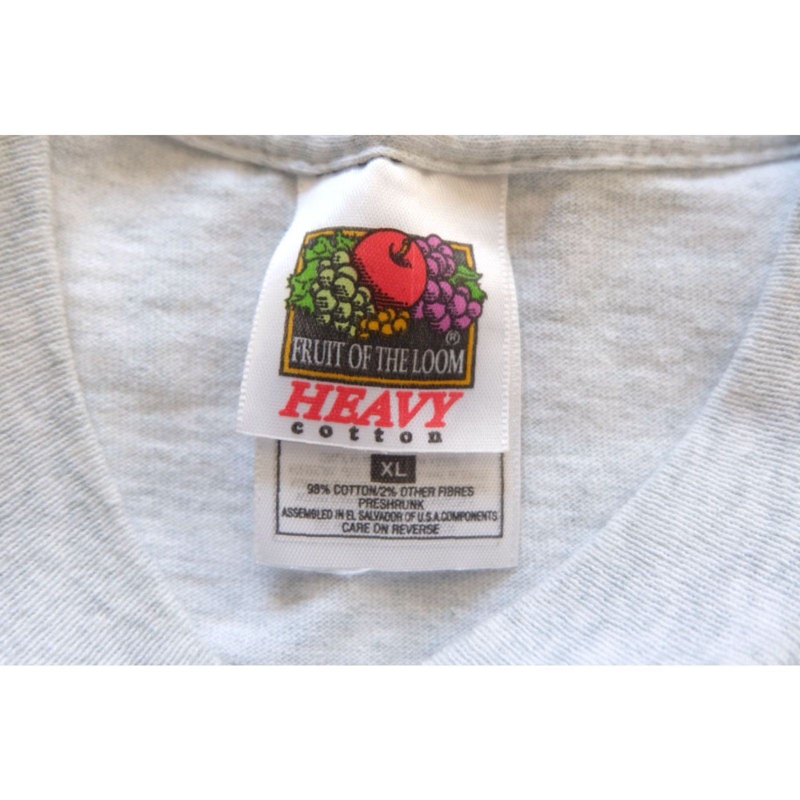 Fruit Of The Loom VINTAGE Fruit of the Loom T-Shirt XL Gray 90s Funny Graphic Big Face Harry Caray's Chicago Mens Cotton Short Sleeve Crew Neck SM/Regular Size US XL / EU 56 / 4 - 5 Thumbnail
