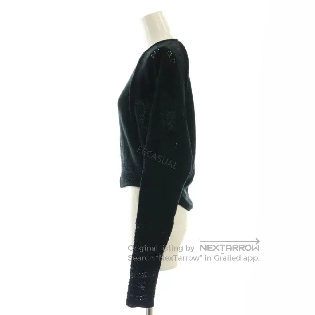 Other Mame Kurogouchi Black Knit Top. Size S / US 4 / IT 40 - 3 Thumbnail