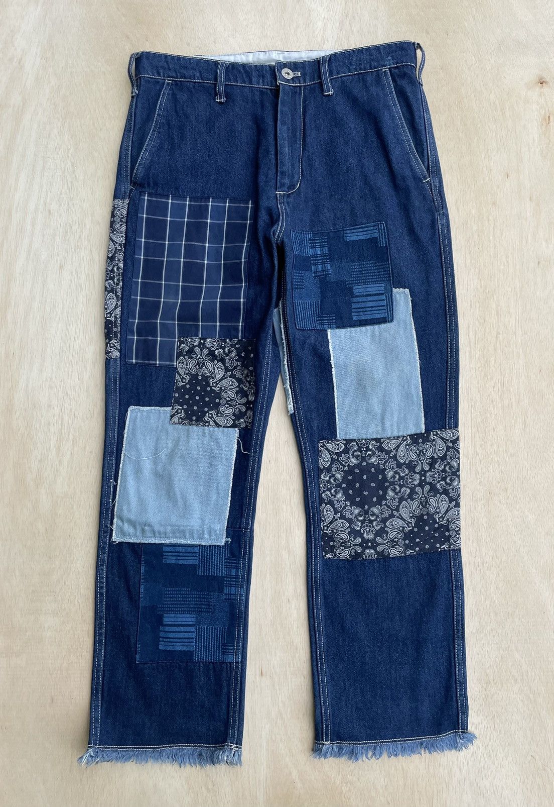 Hysteric Glamour Kapital Style Unstudied Bandana Patchwork Jeans Size US 31 - 1 Thumbnail