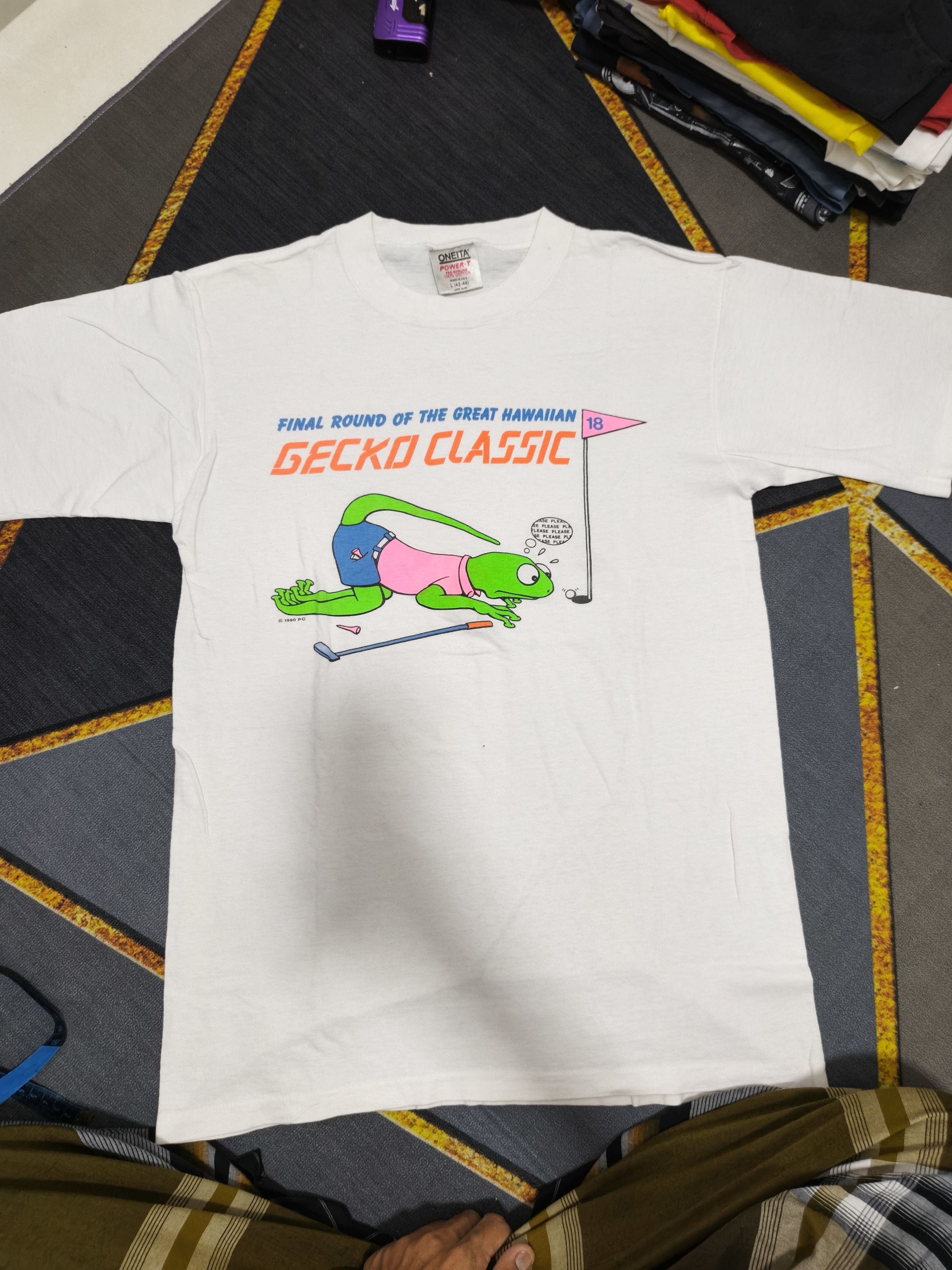 Other Vintage 1990 Gecko Classic Tee – Hawaiian Golf Parody Size US L / EU 52-54 / 3 - 1 Thumbnail