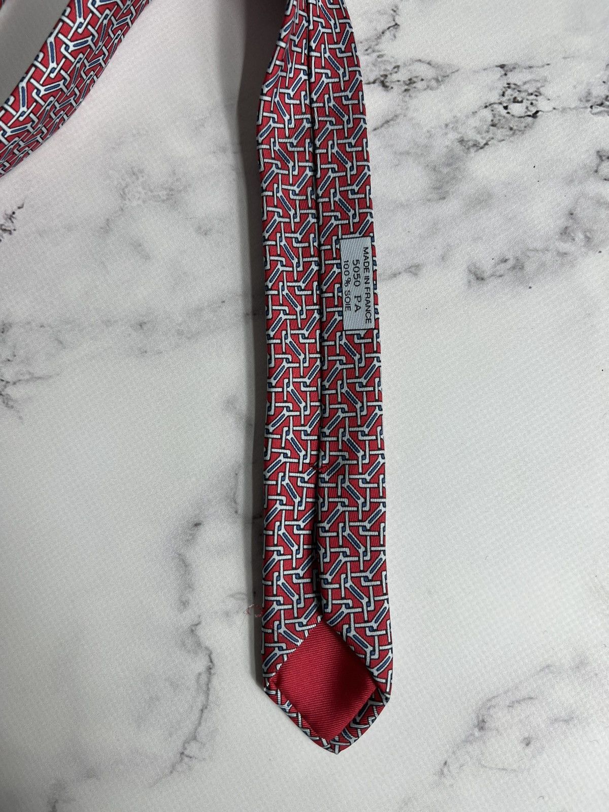 Hermes Vintage very rare luxury designer Hermes Silk Tie Size ONE SIZE - 4 Thumbnail