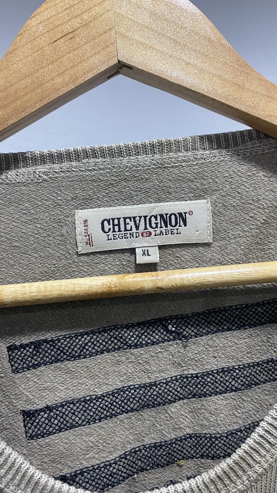 Chevignon × Vintage 💥FINAL DROP💥Chevignon Army Knit Sweater 90s Size US XL / EU 56 / 4 - 15 Thumbnail