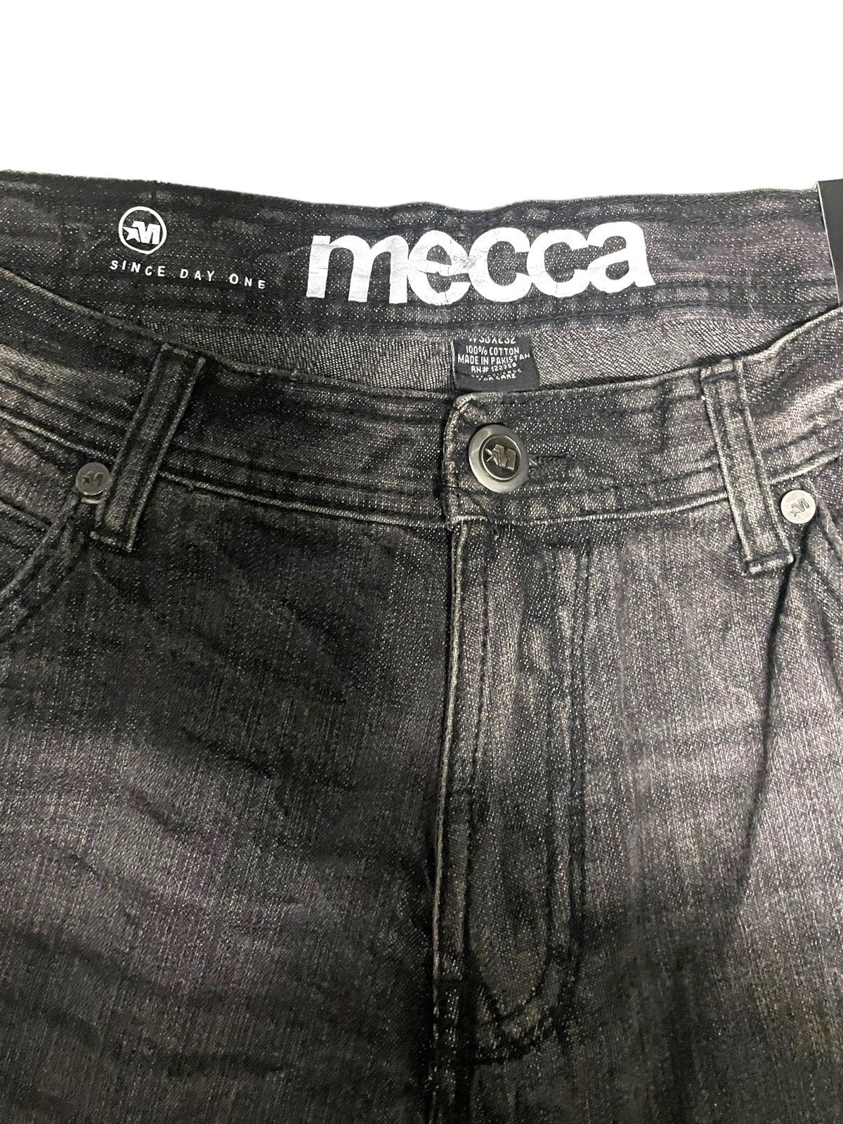Mecca × Vintage Mecca Charcoal Wash Baggy Denim Jeans 36x32 Size US 36 / EU 52 - 3 Thumbnail