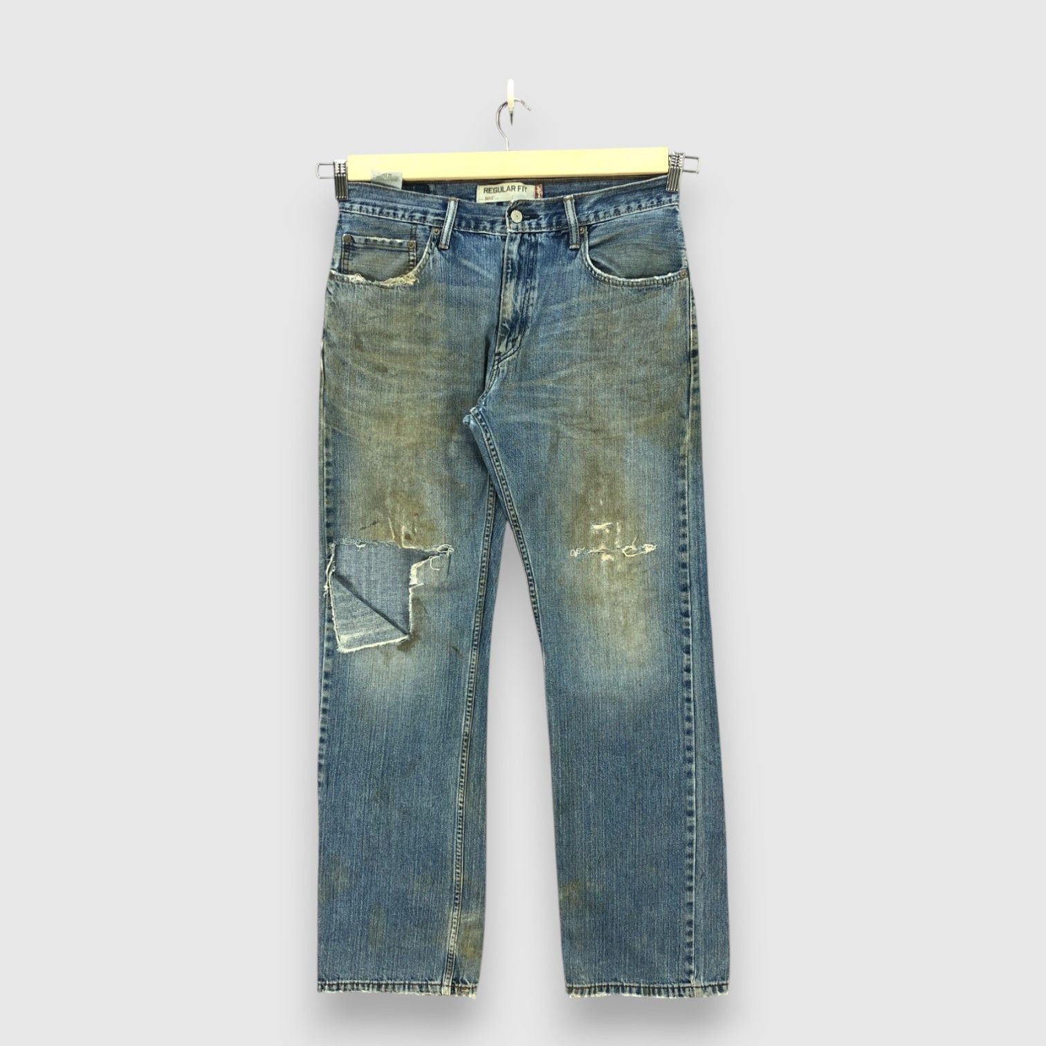 Levi's Vintage Distressed Levis 505 Jeans Levi's Faded Dirty Denim Size US 32 / EU 48 - 1 Thumbnail