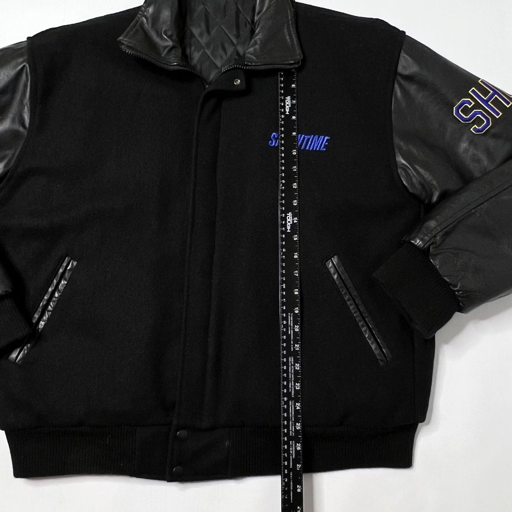Vintage VINTAGE Showtime Championship Boxing Varsity Jacket Wool Embroidered Made USA L Men Regular Size Black Identity Inc Jacket Size US L / EU 52-54 / 3 - 4 Thumbnail