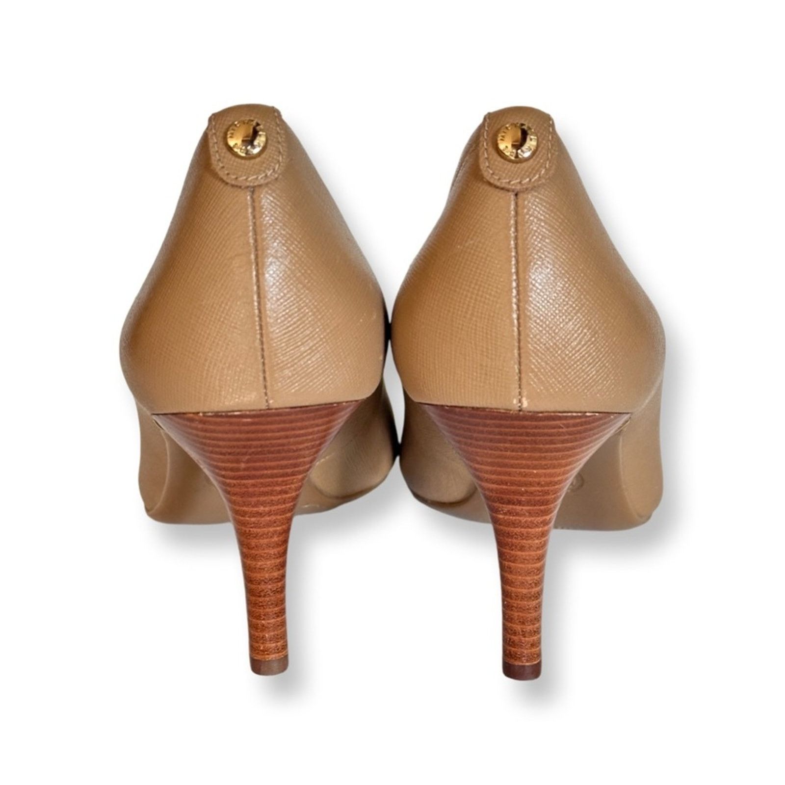Michael Kors New Michael Kors Dorothy Flex Leather Pump Tan Sz 9 Size US 9 / IT 39 - 3 Thumbnail
