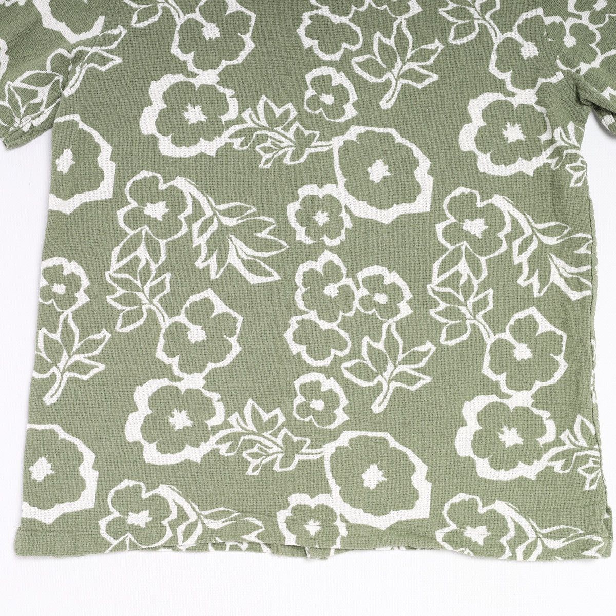 Folk Folk Printed Flower Floral Short Sleeve Shirt Green Size US S / EU 44-46 / 1 - 11 Thumbnail