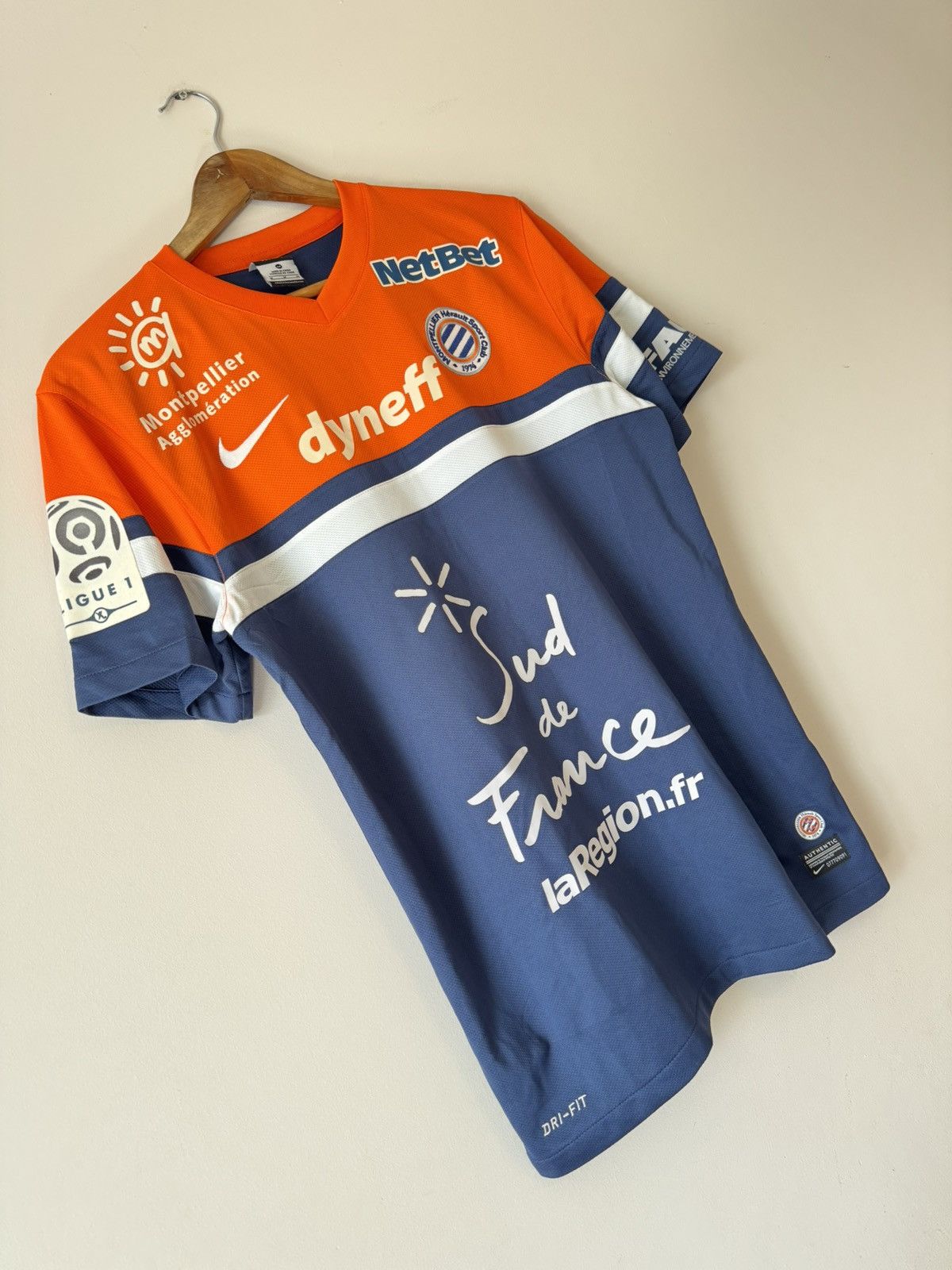 Nike Stambouli #22 Montpellier 2013-2014 Home Soccer Jersey Shirt Size US M / EU 48-50 / 2 - 7 Thumbnail