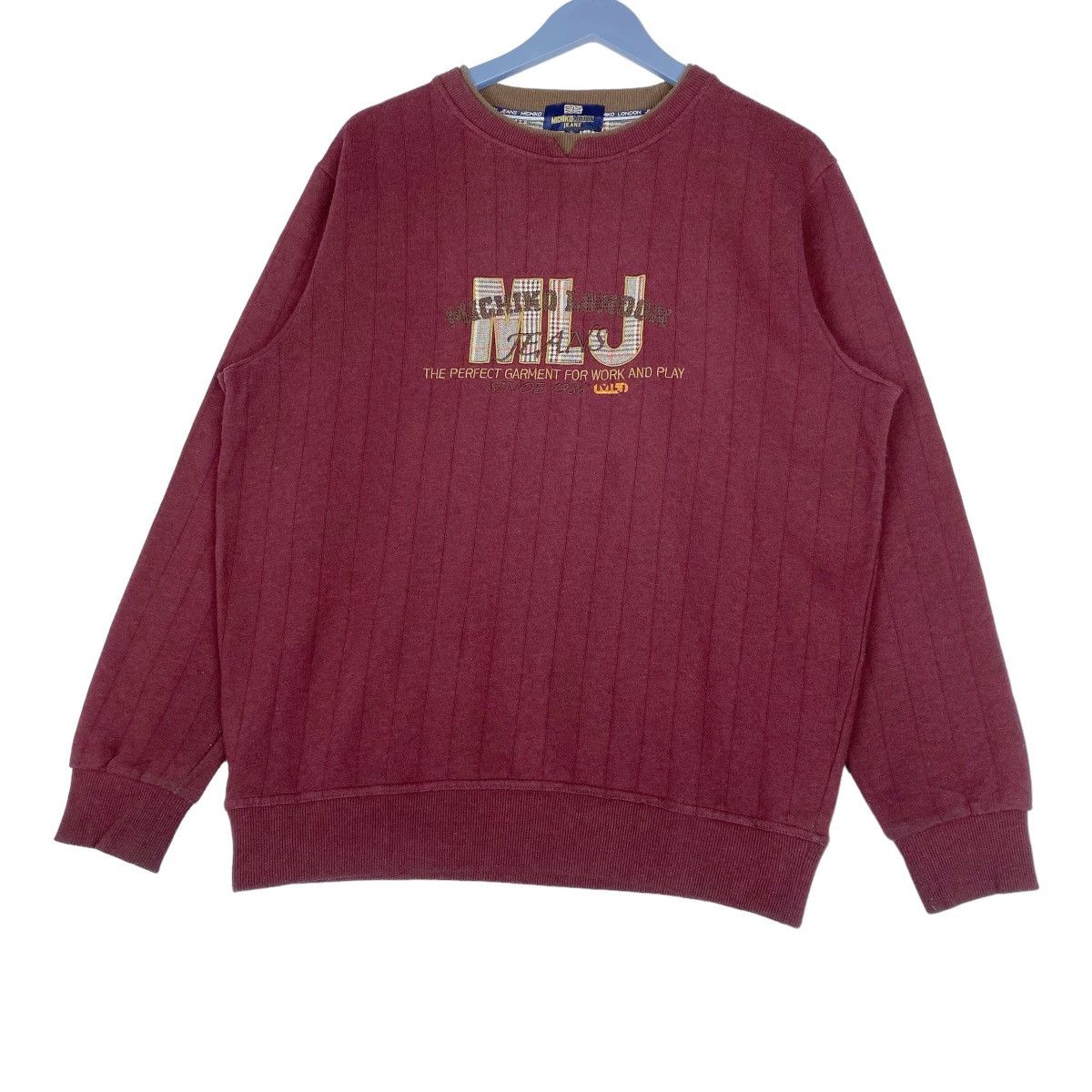 Designer × Vintage Michiko London Jeans Embroidered Sweatshirt Pullover Jumper Size US L / EU 52-54 / 3 - 3 Thumbnail
