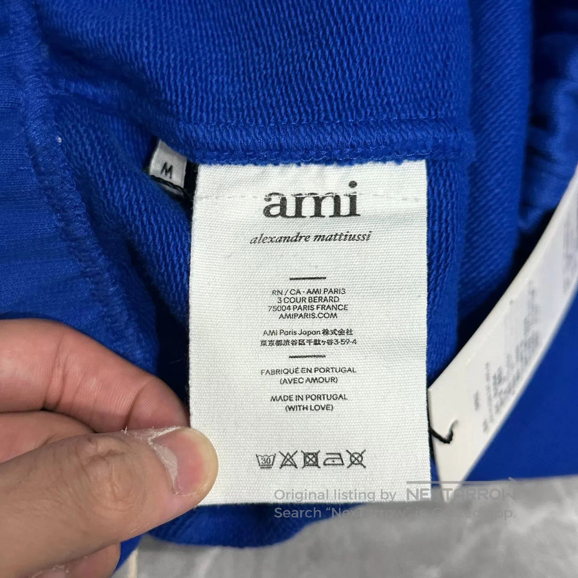 AMI AMI Paris Blue Heart Embroidered Shorts. Size US 28 / EU 44 - 8 Thumbnail