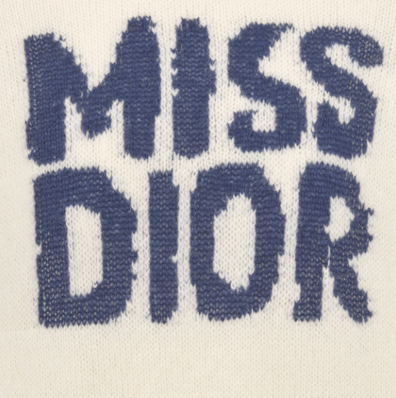 Dior o1w1db11225 454S57 Sweater in Ecru/Blue Size M / US 6-8 / IT 42-44 - 3 Thumbnail