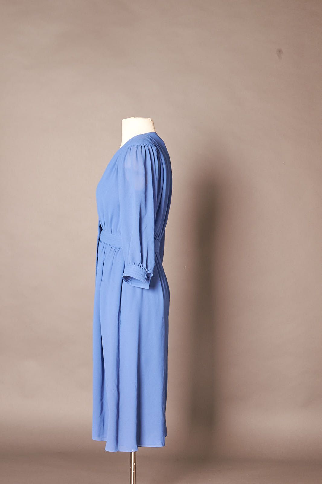 Pierre Cardin 1970s Pierre Cardin Blue Wrap Dress Size XS / US 0-2 / IT 36-38 - 2 Thumbnail